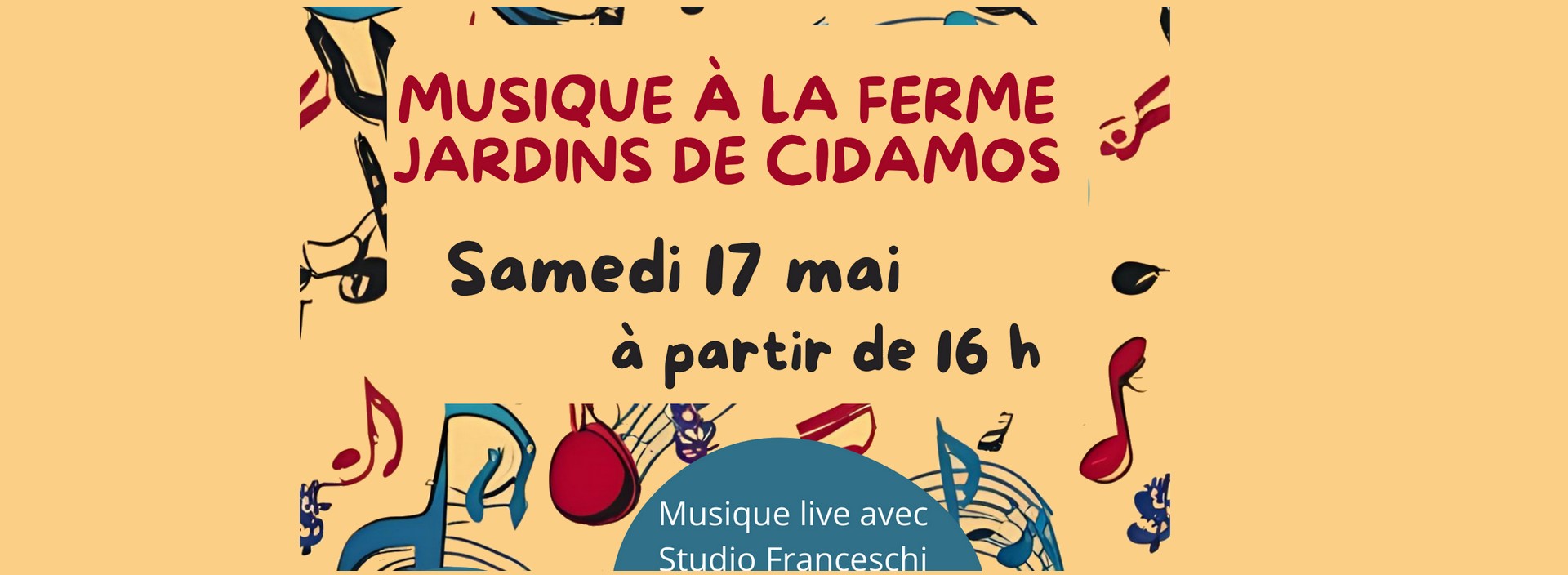 Musique  la ferme - Les Jardins de Cidamos