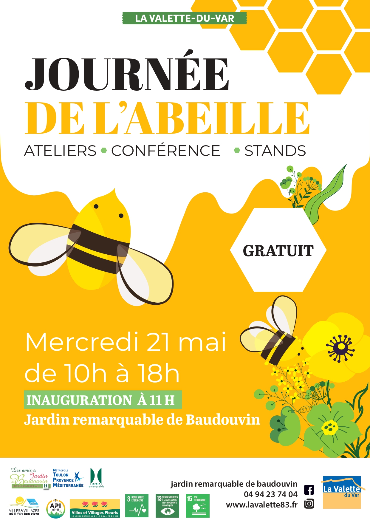 Journe de l'abeille au Jardin remarquable de Baudouvin