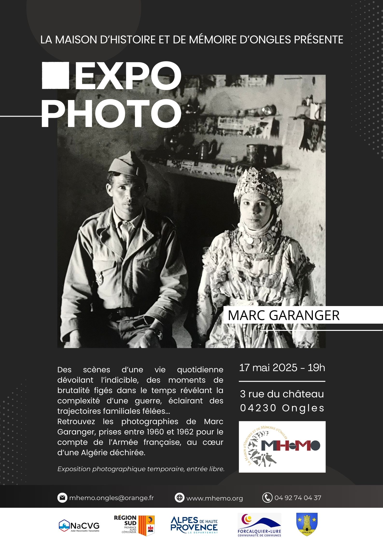 Exposition des photographies de Marc Garanger  la MHeMO