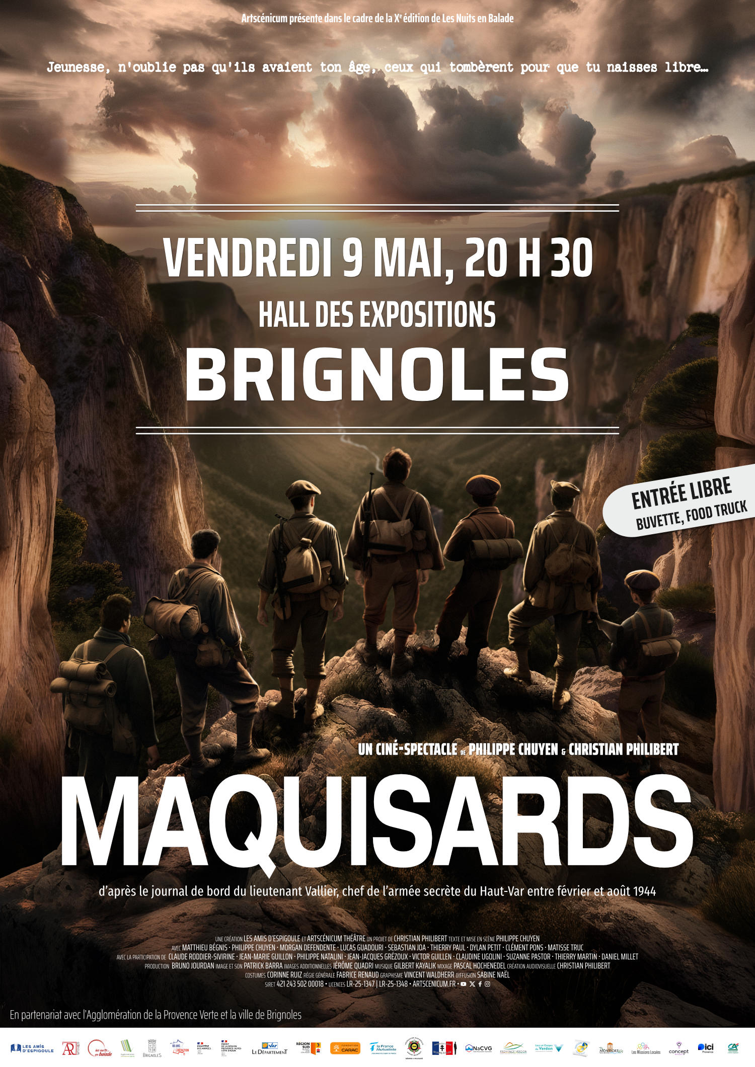 Spectacle de thatre : Maquisards | Festival Les Nuits en balade