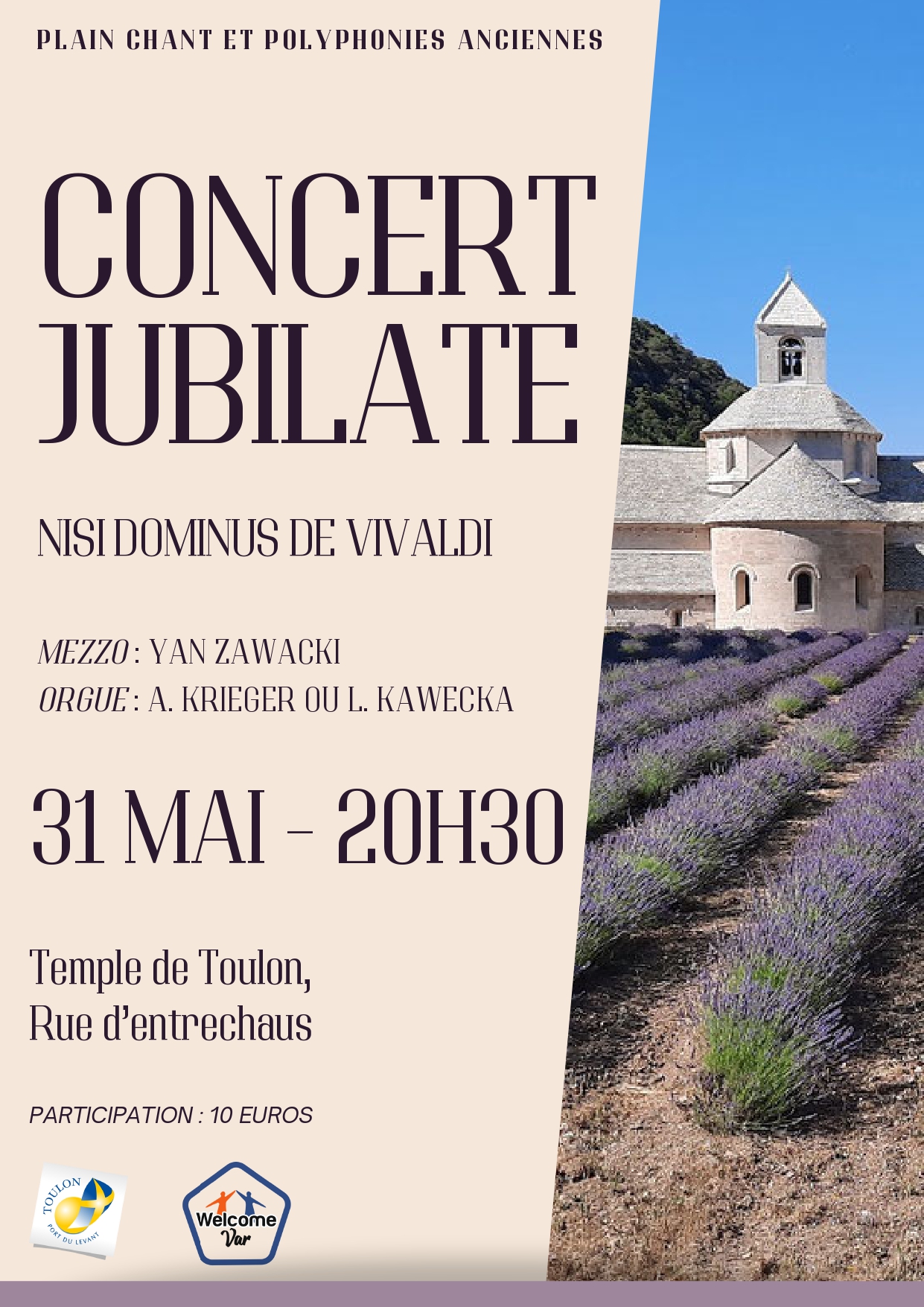Concert - Chur Jubilate  Terribilis est Locus Iste 