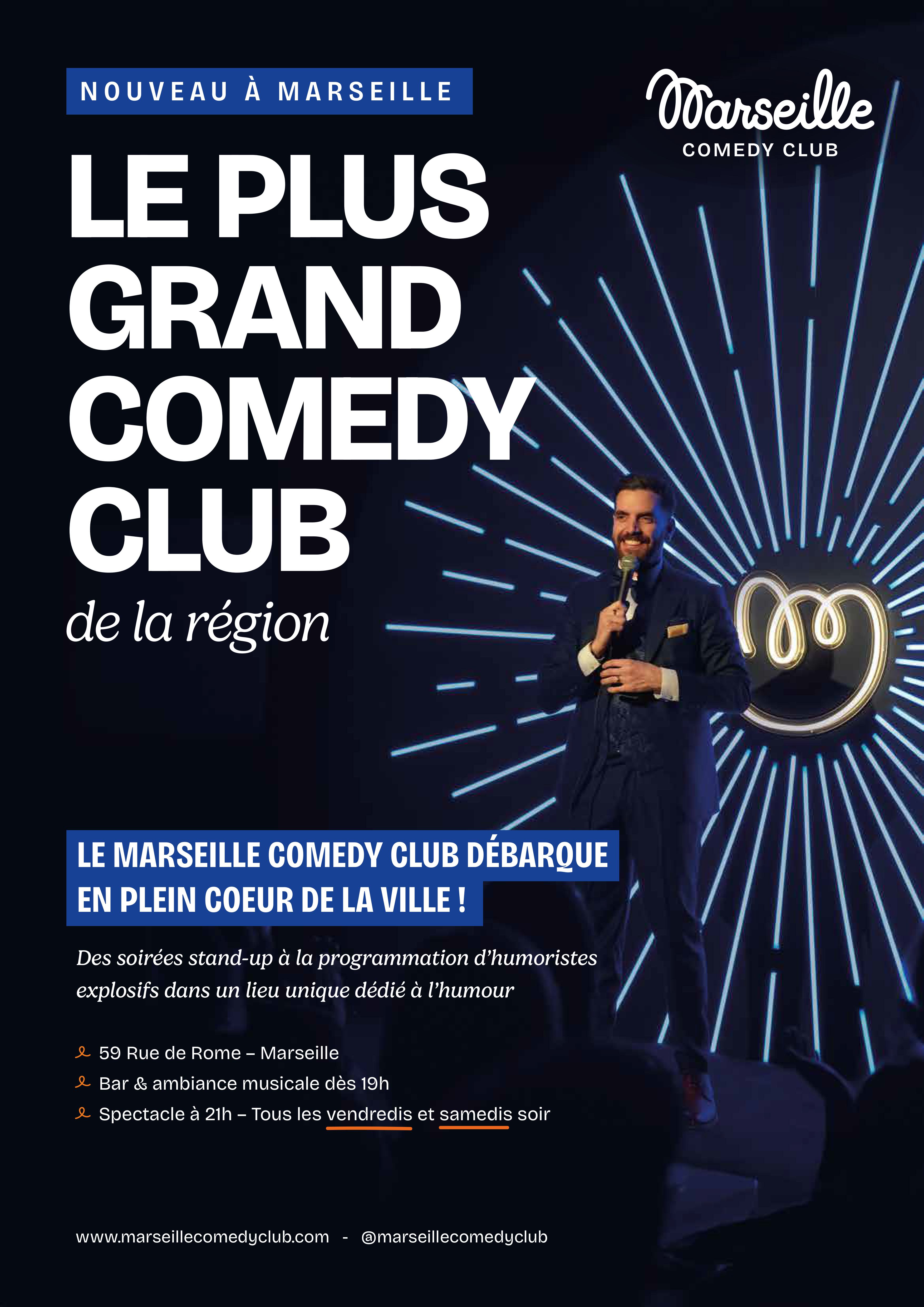 Les samedis au Marseille Comedy Club