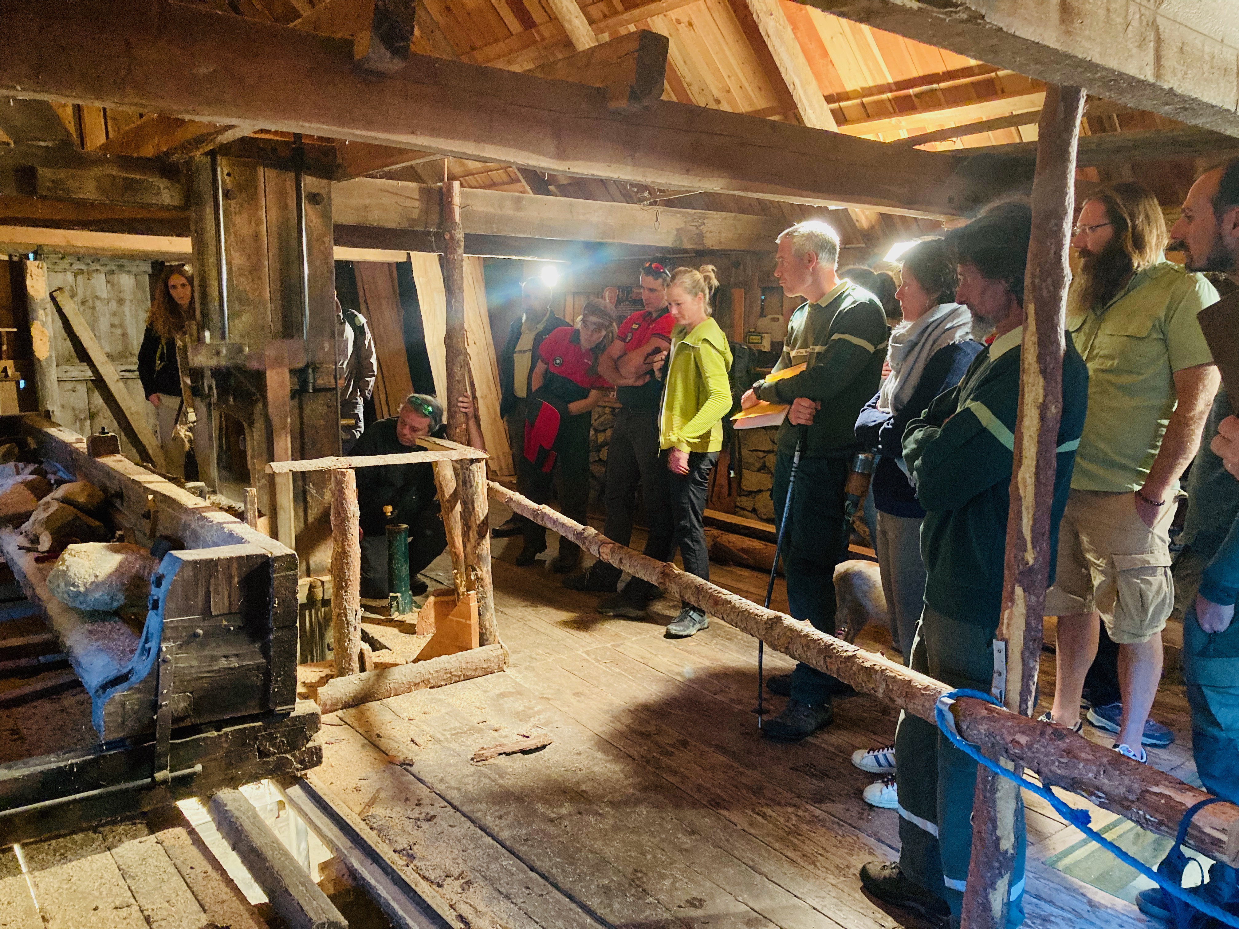 Visite de l'ancienne scierie hydraulique