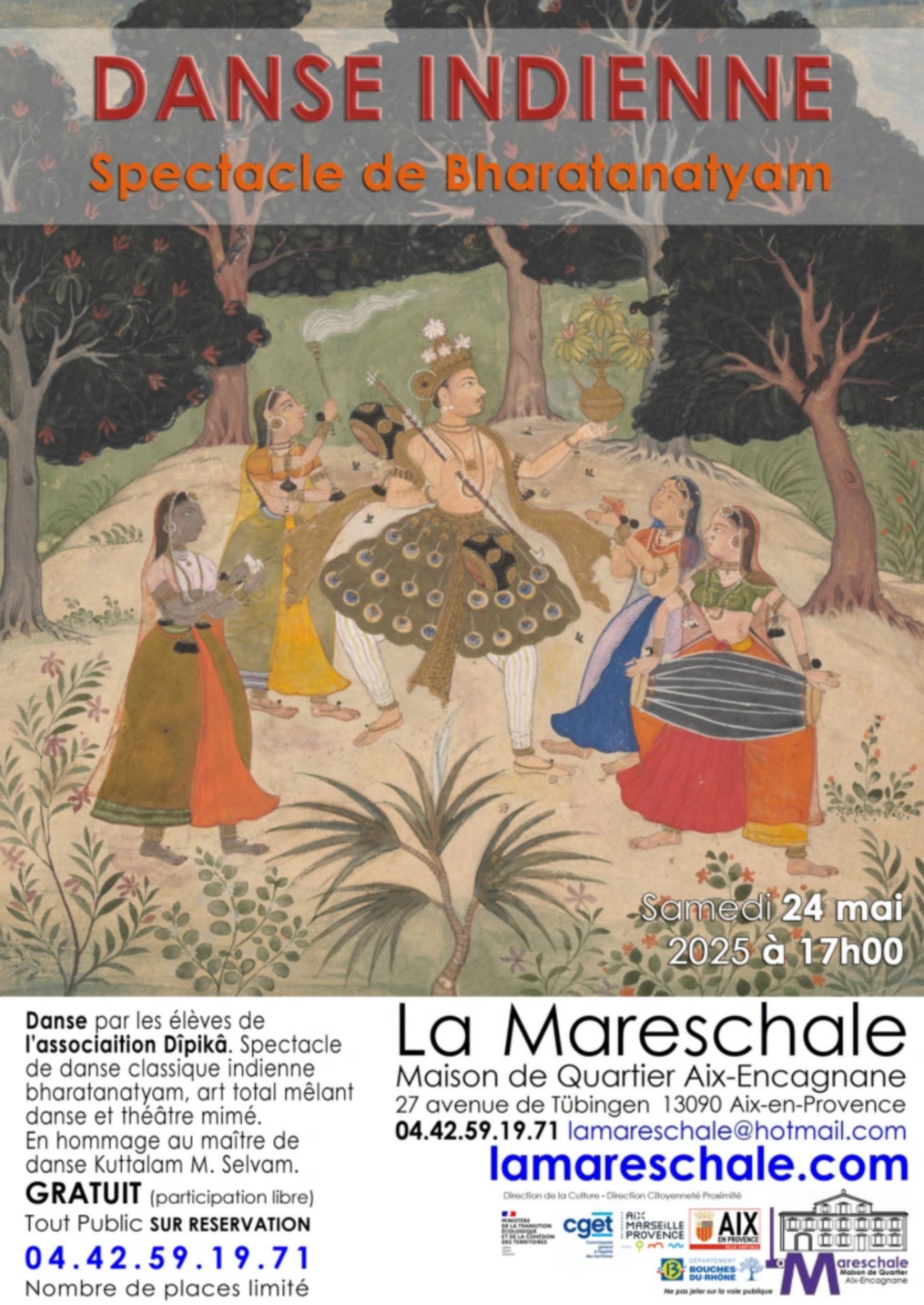 Danse indienne - Spectacle de Bharatanatyam