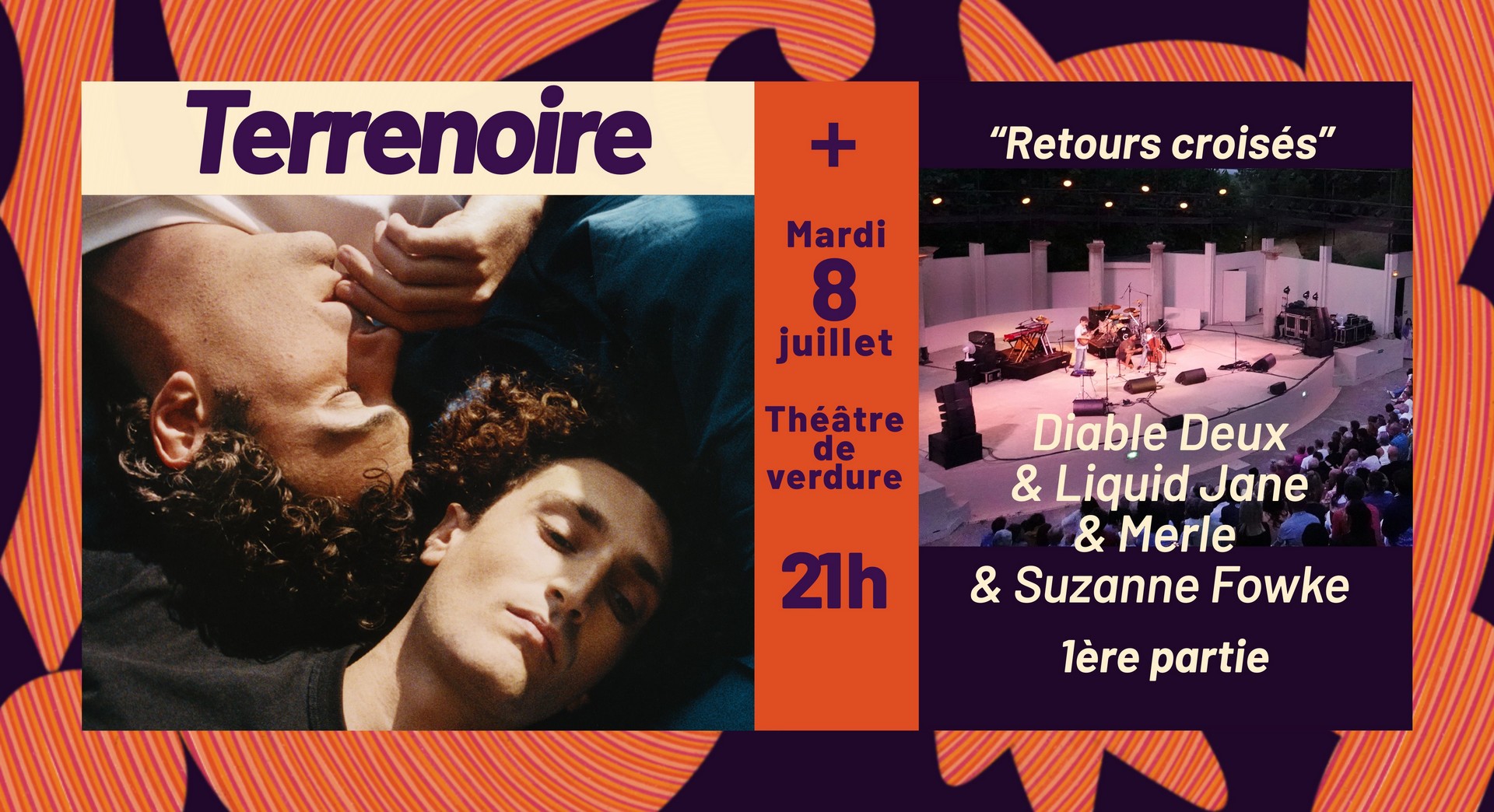 Festival Reconnexion Ramatuelle 2025 - 5me dition - Terrenoire + Diable Deux/Liquid Jane/Merle/Suzanne Fowke