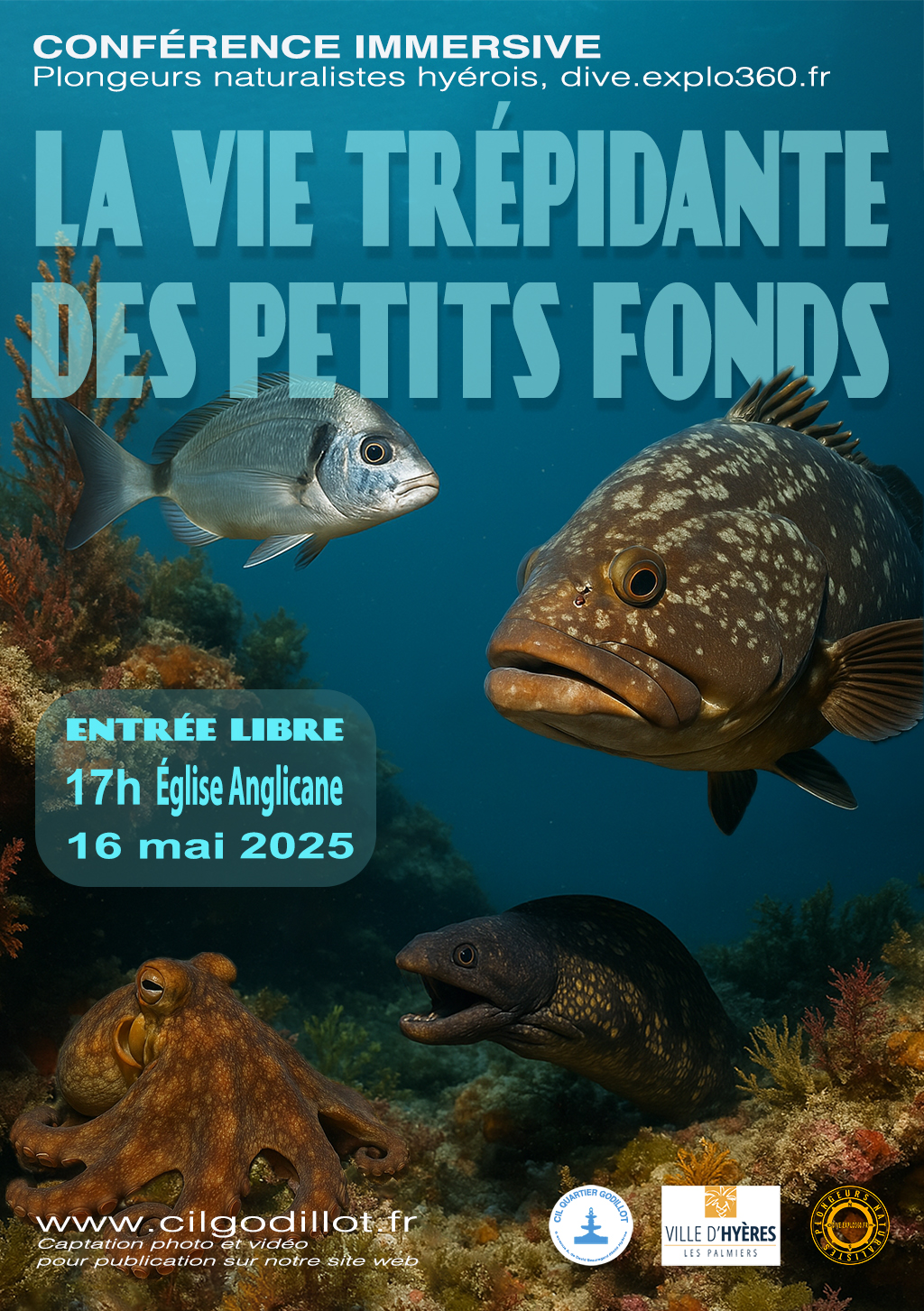 Confrence La vie trpidante des petits fonds marins de la Mditerrane