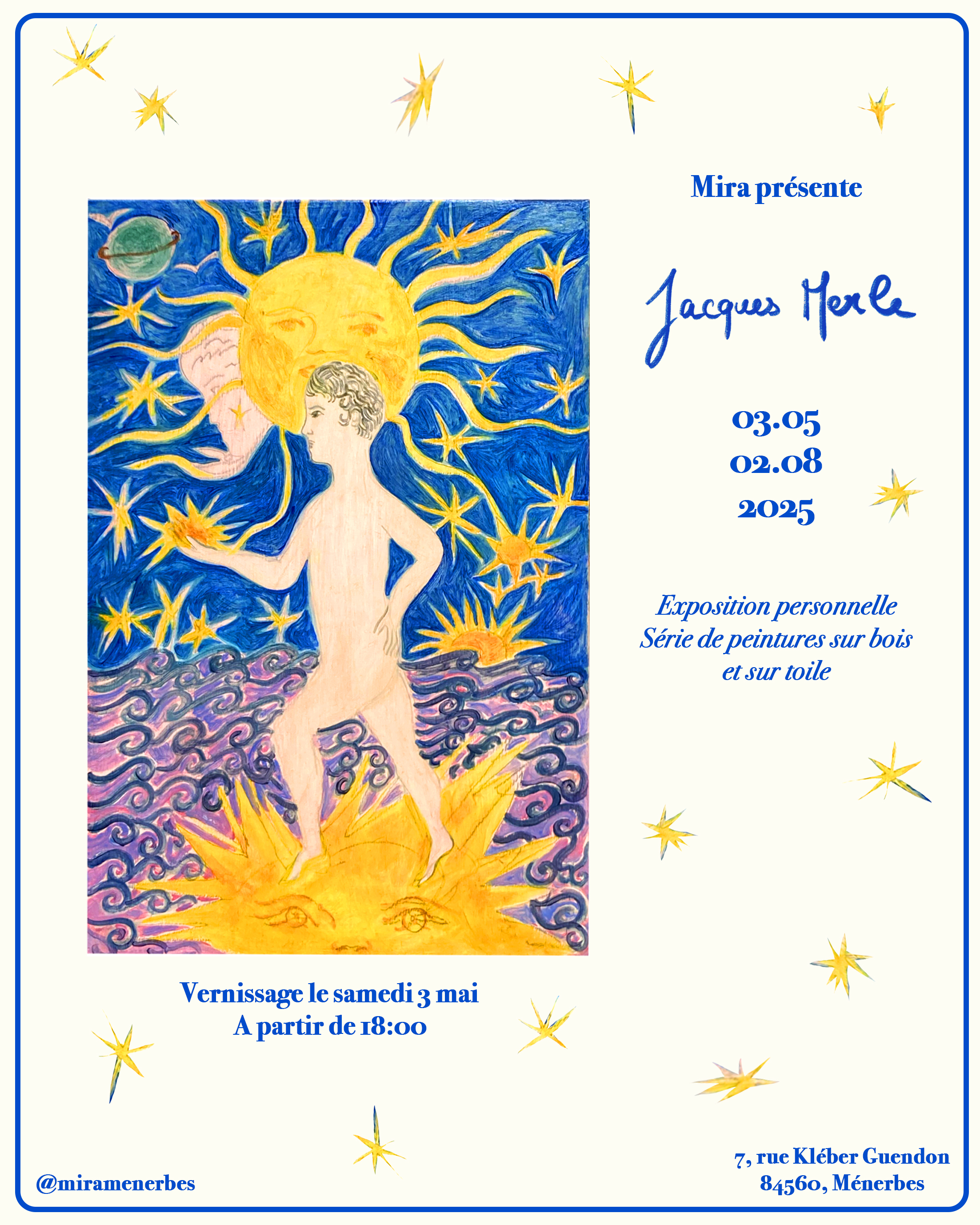 Vernissage de l'exposition du peintre et plasticien Jacques Merle