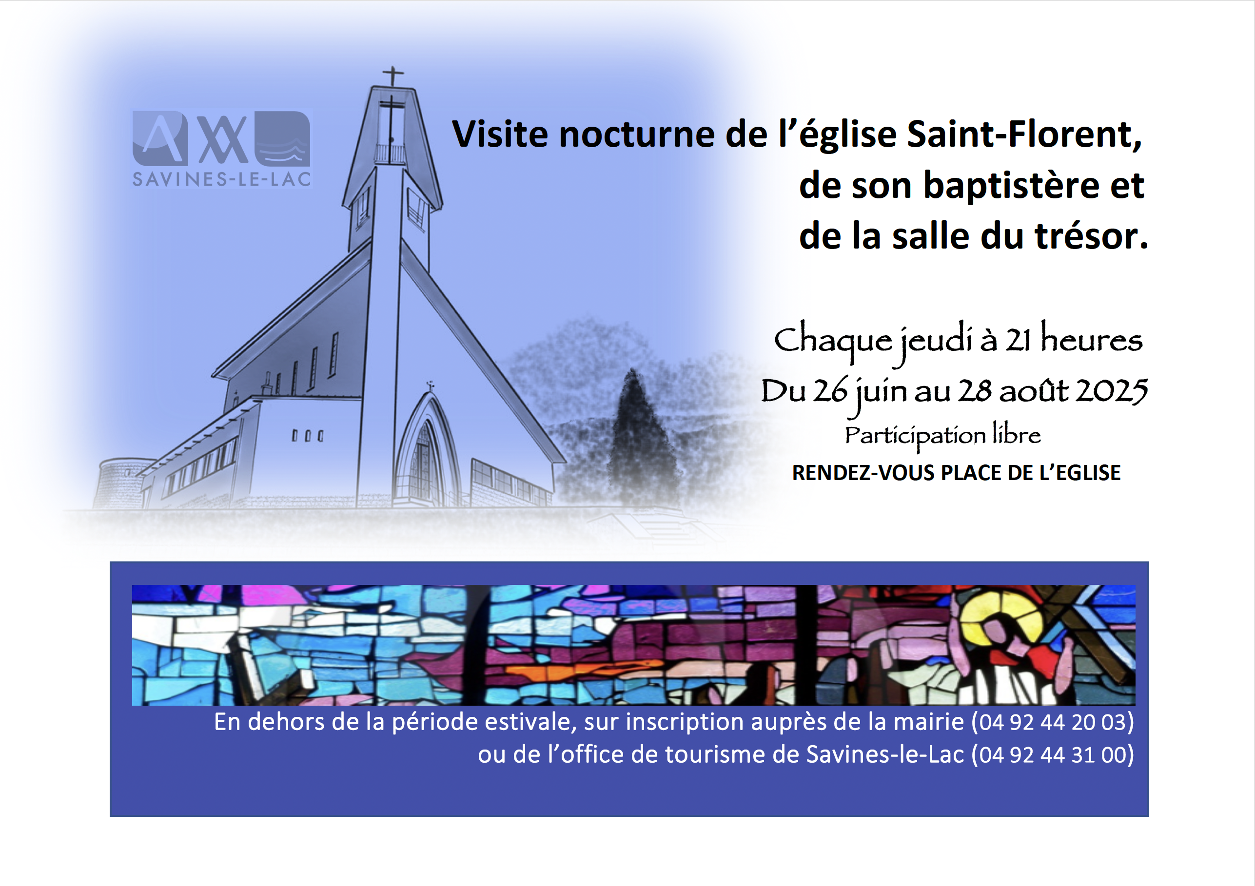 Visite nocturne de l'glise Saint Florent