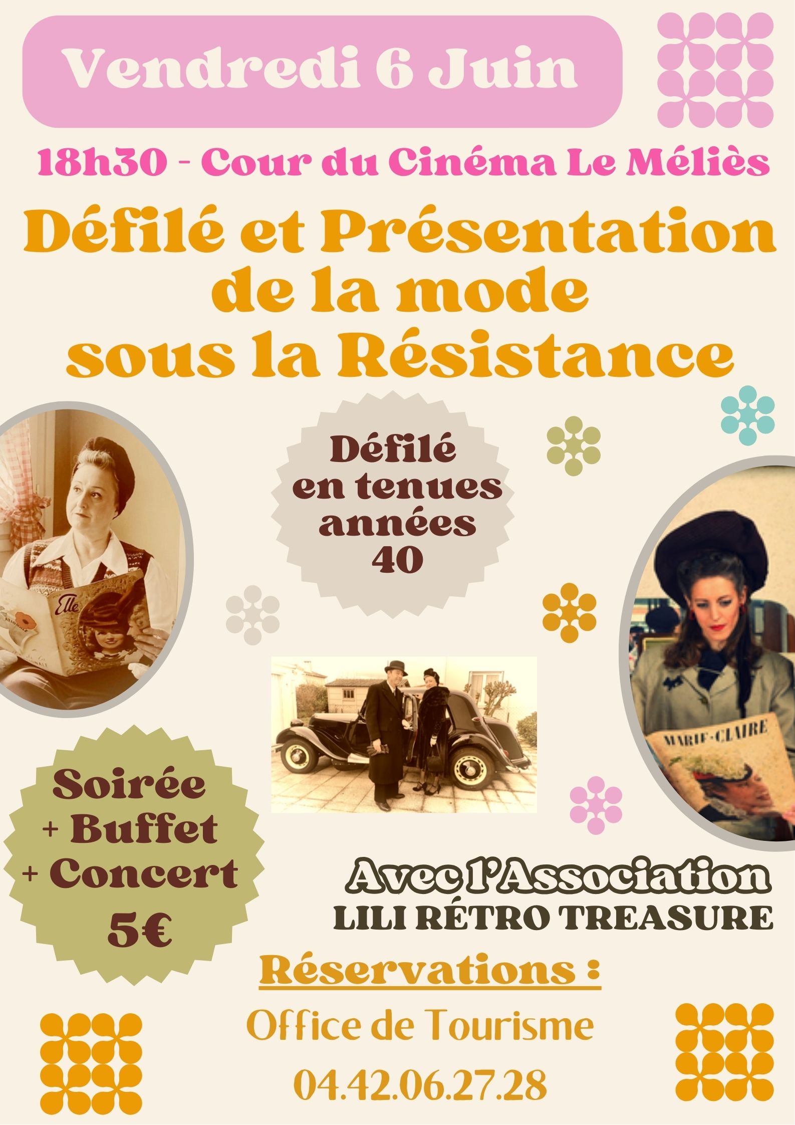 Dfil et prsentation de la mode pendant la Rsitance et les annes 40
