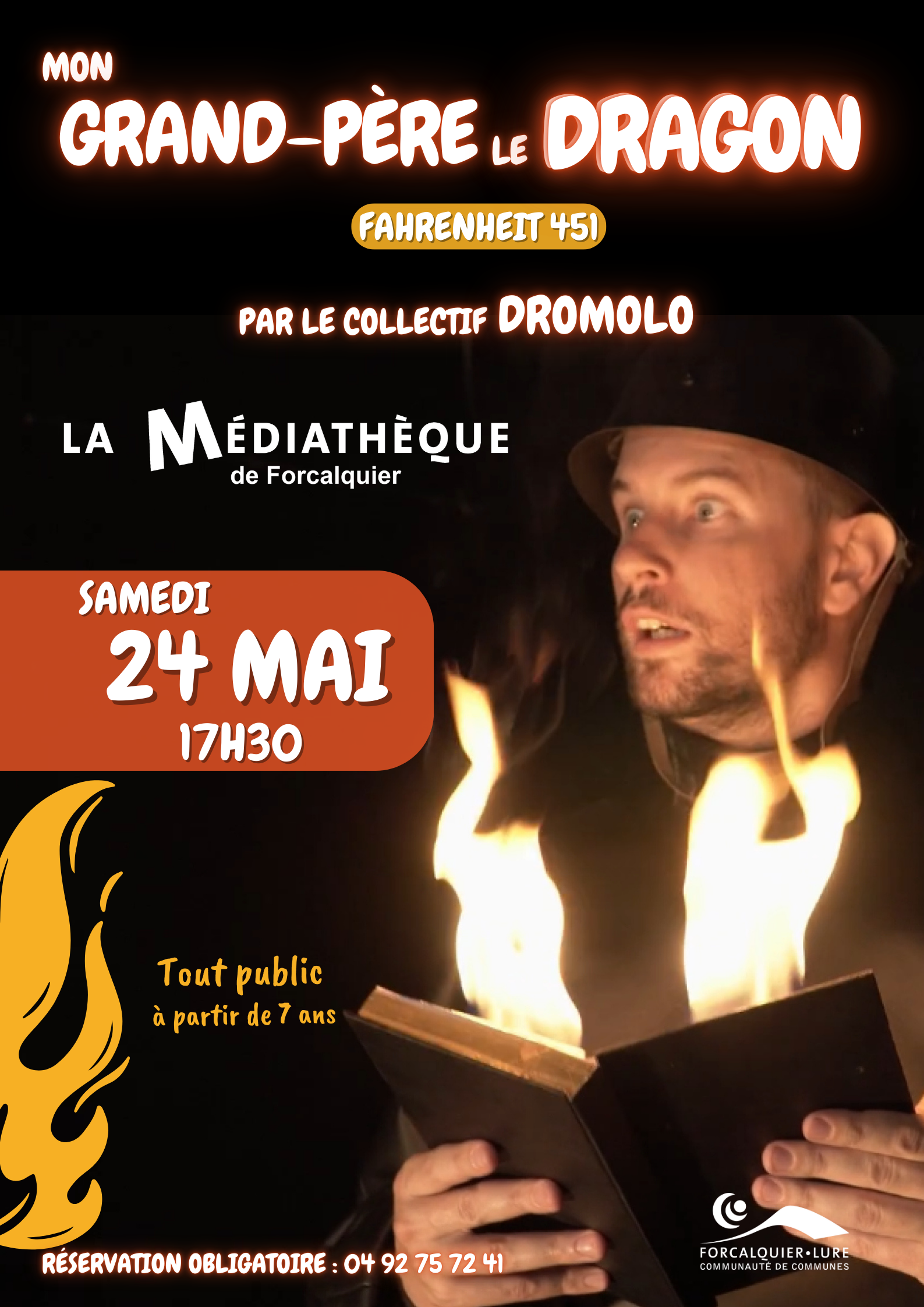 Spectacle : Mon grand-pre le dragon, fahrenheit 451 racont aux enfants