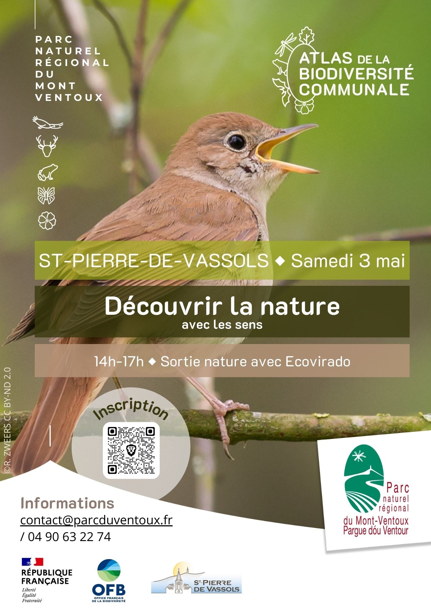 Les sorties BiodivABC du Parc : Dcouvrir la nature avec ses sens