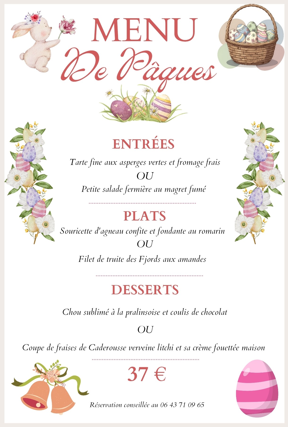 P�ques au restaurant l'Amarena