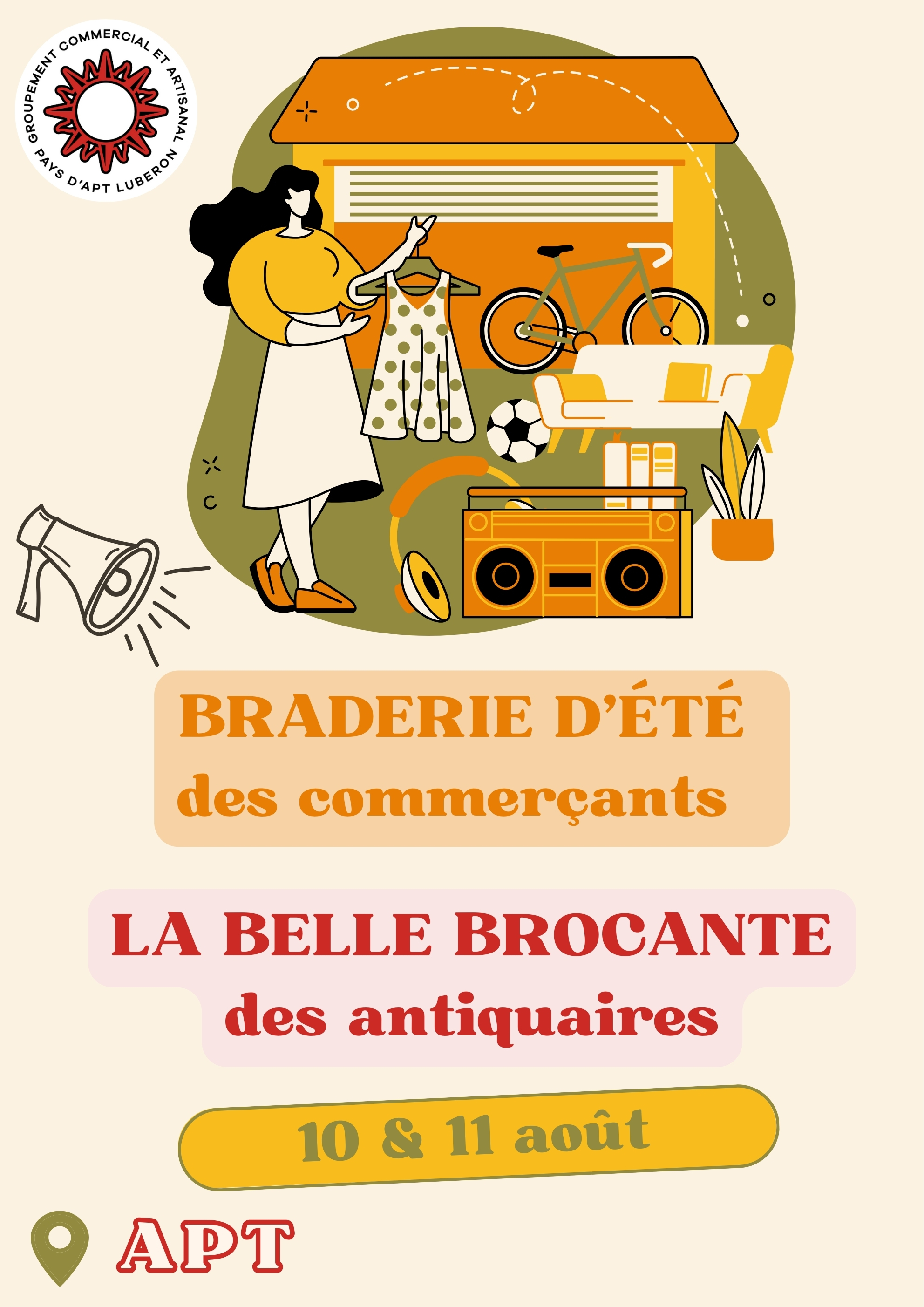 La Belle Brocante des antiquaires & Braderie dt des commerants