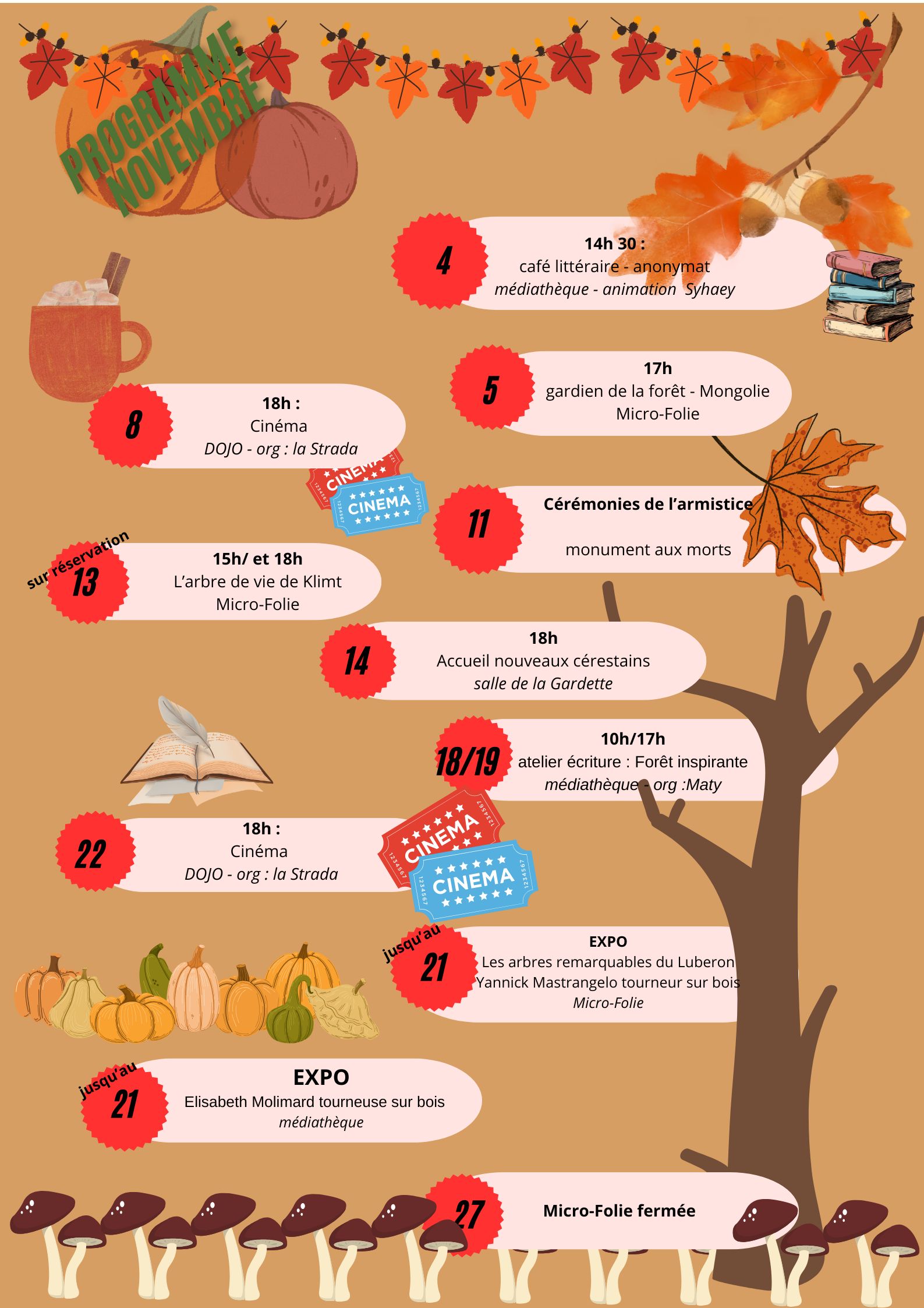 Un mois de novembre  Creste