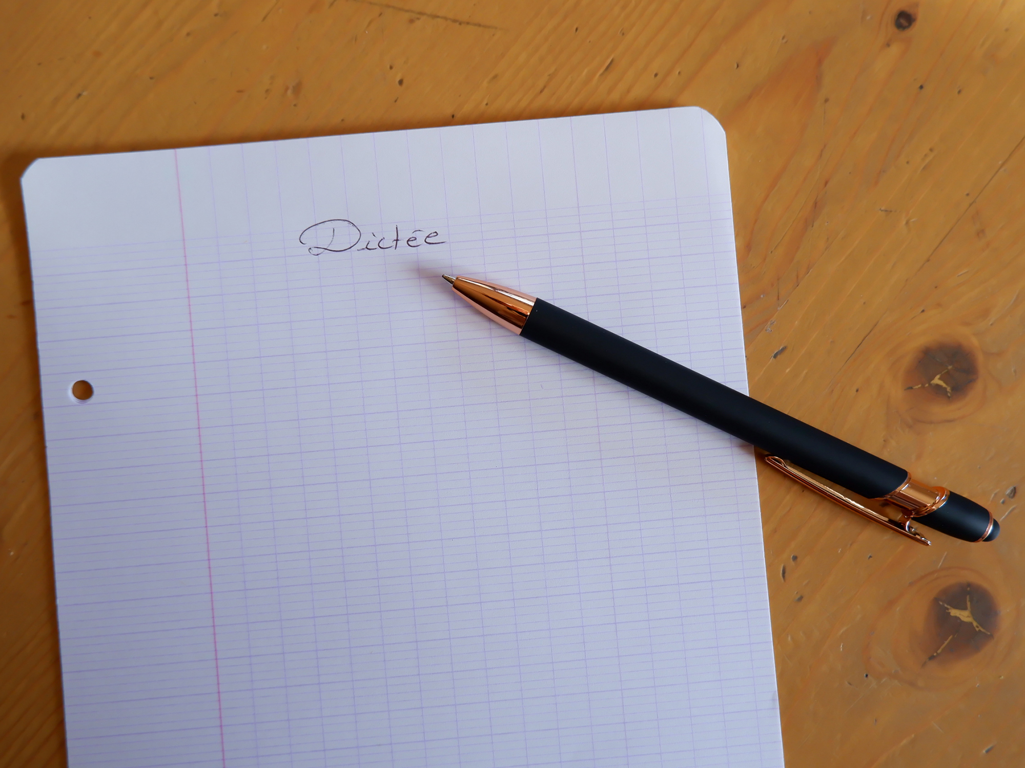 Dicte et joutes orthoghraphiques avec Vronique