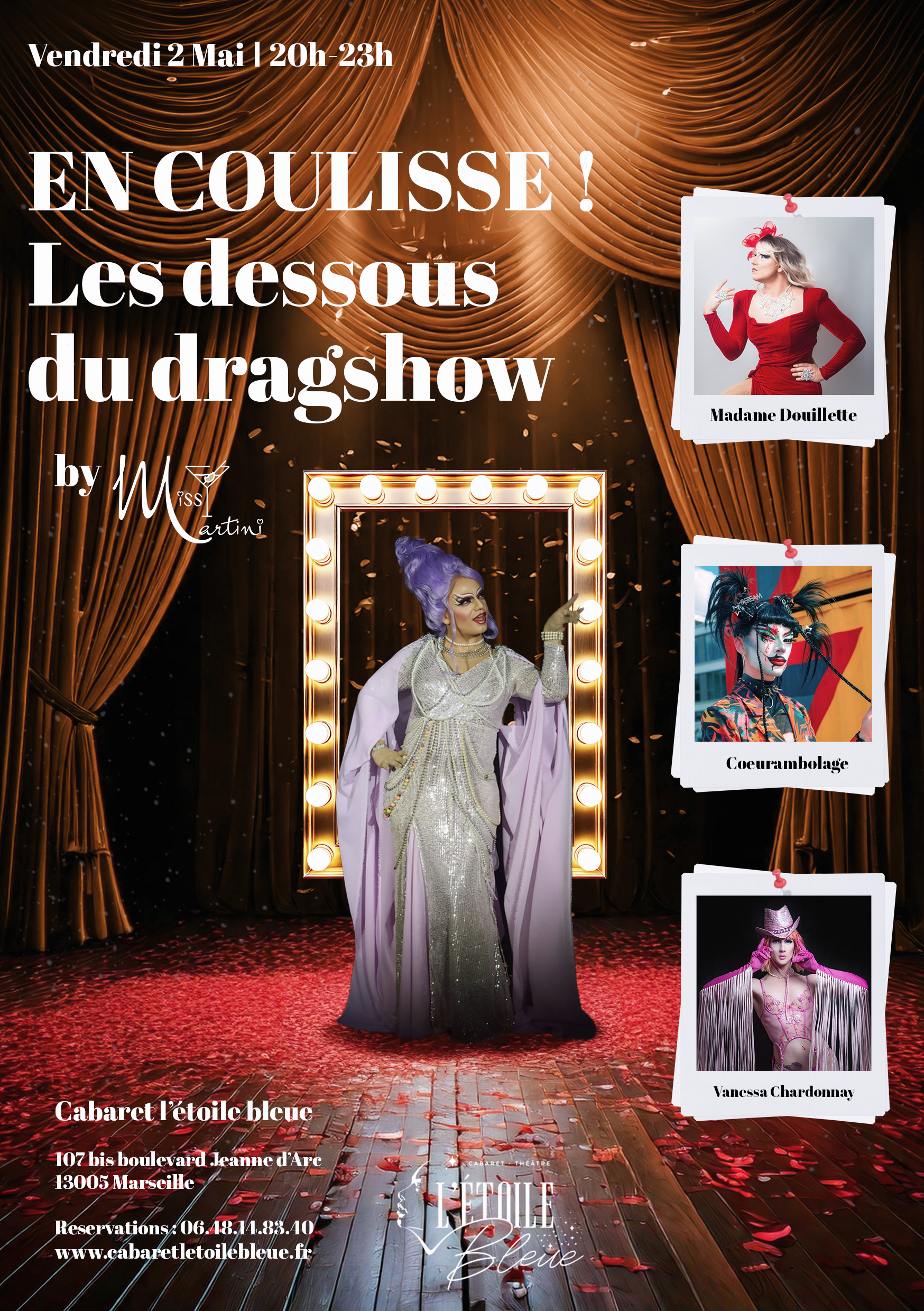 Cabaret Drag Show  En coulisse!