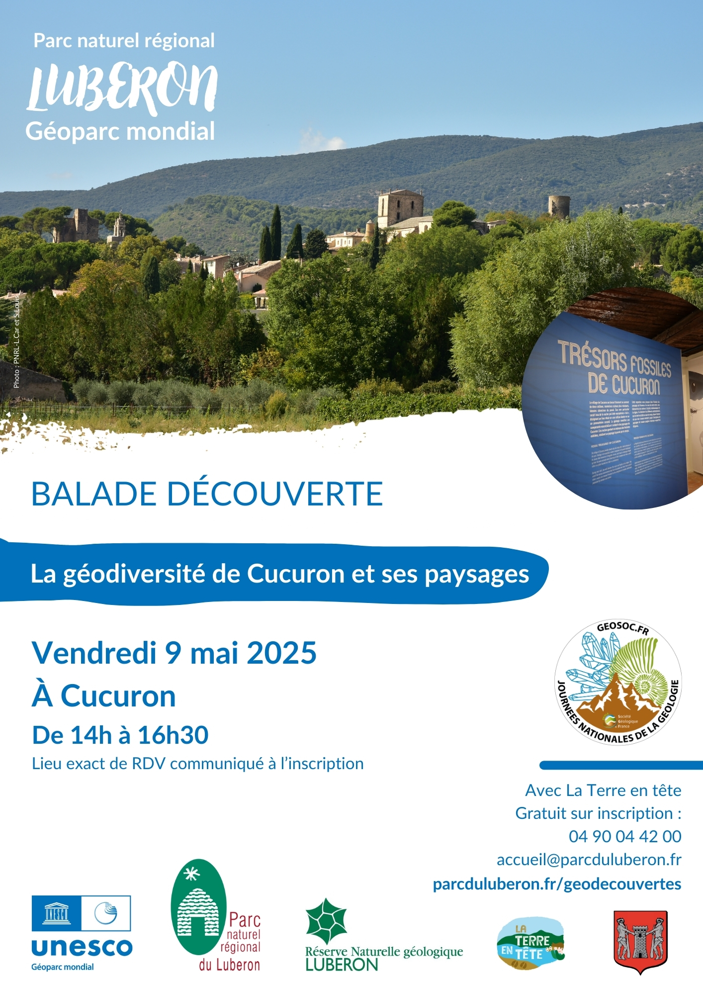 Journes Nationales de la Gologie : balade dcouverte de la godiversit de Cucuron