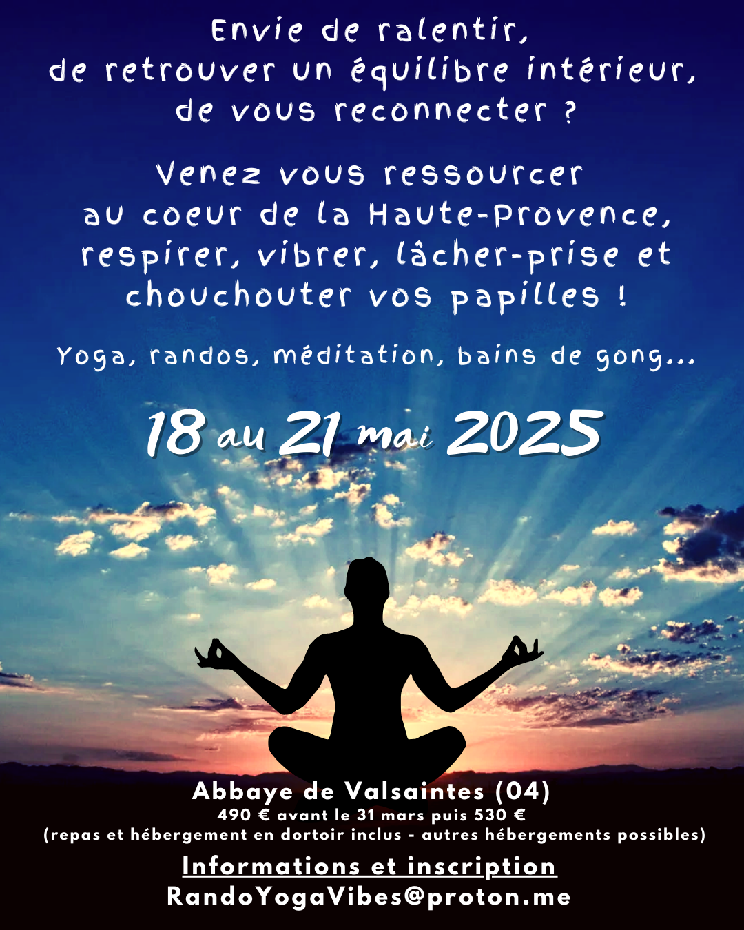 Sjour Rando/Yoga/bains sonores