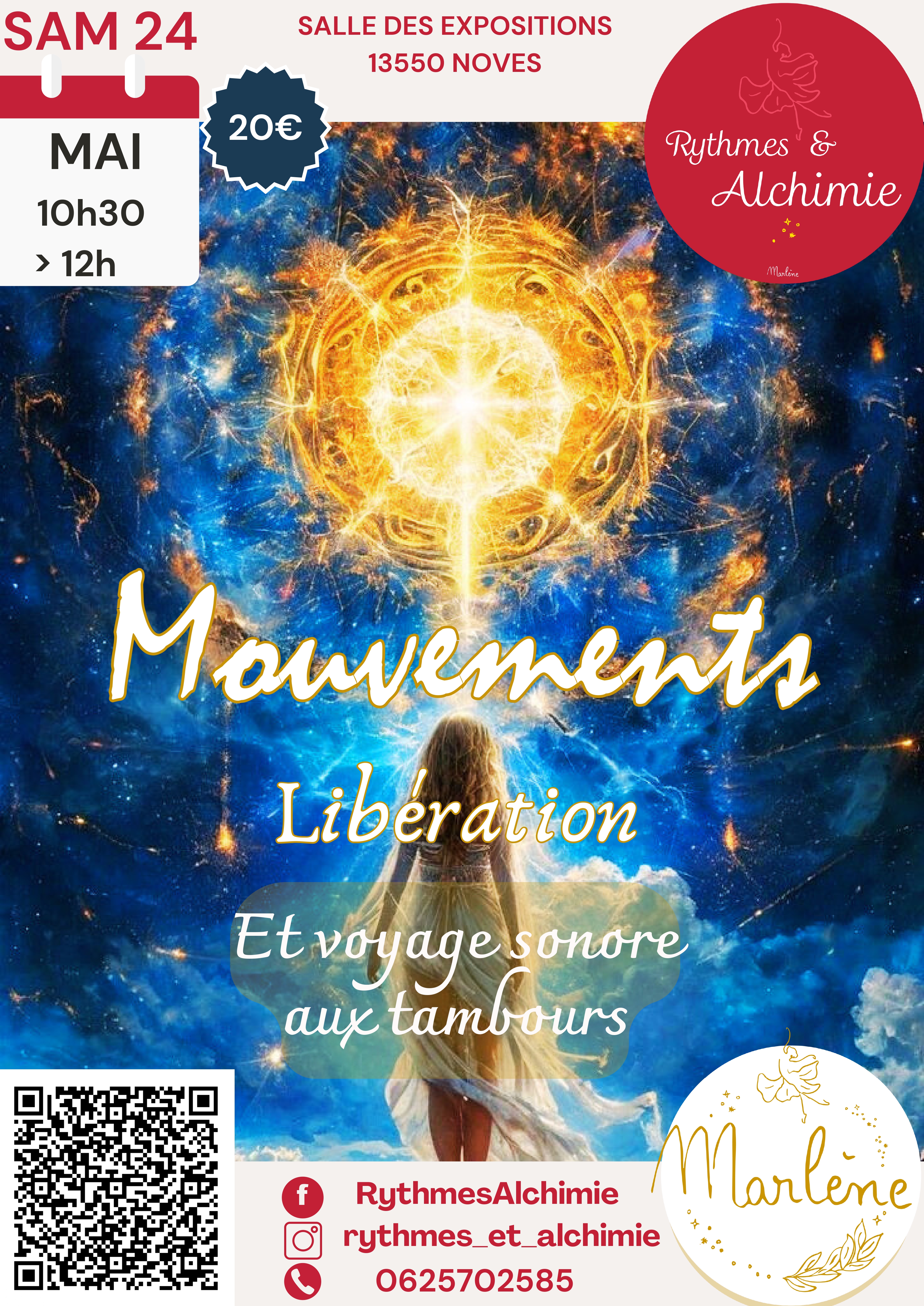 Mouvements libration et voyage sonore aux tambours