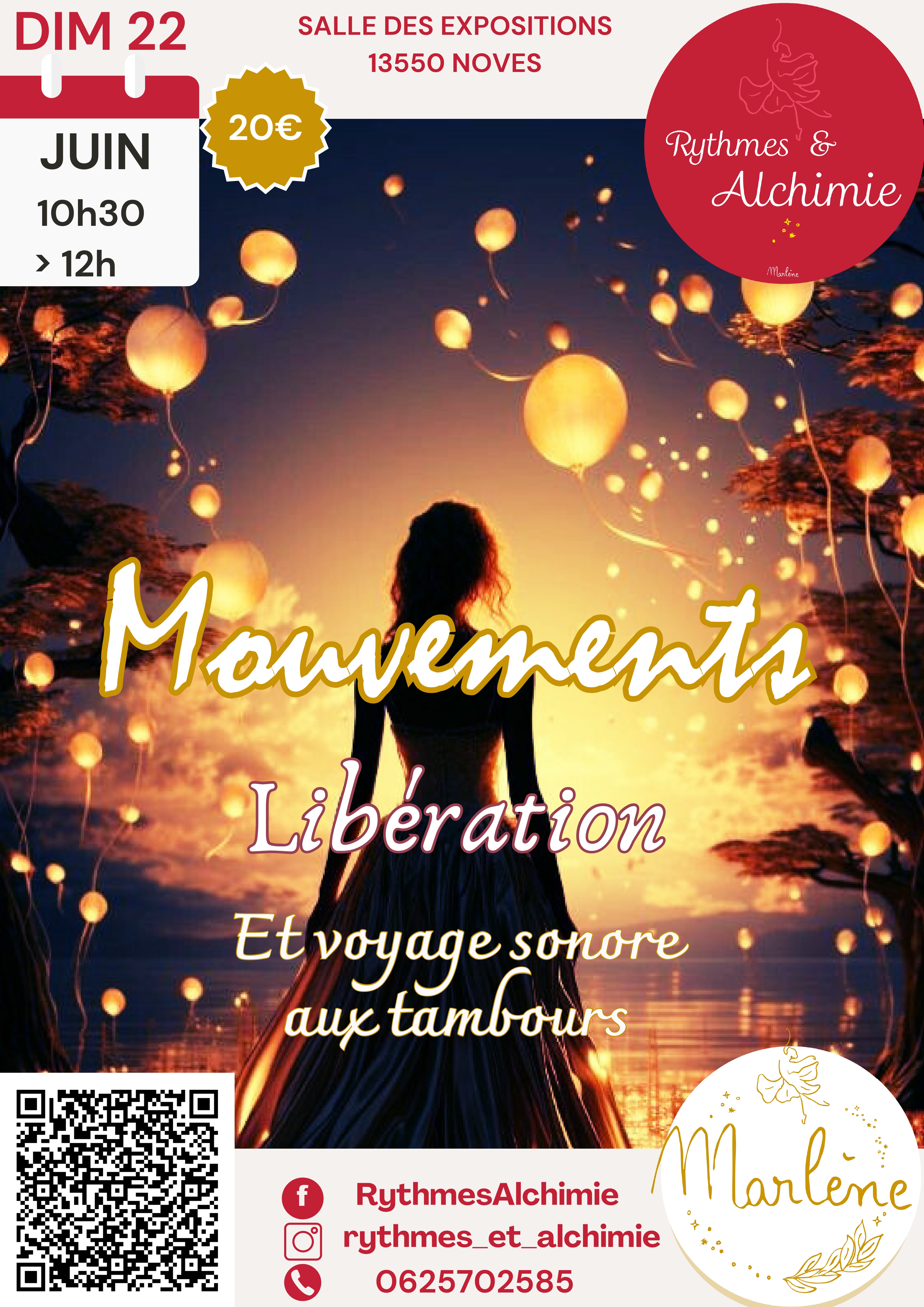 Mouvements Libration et Voyage Sonore aux tambours