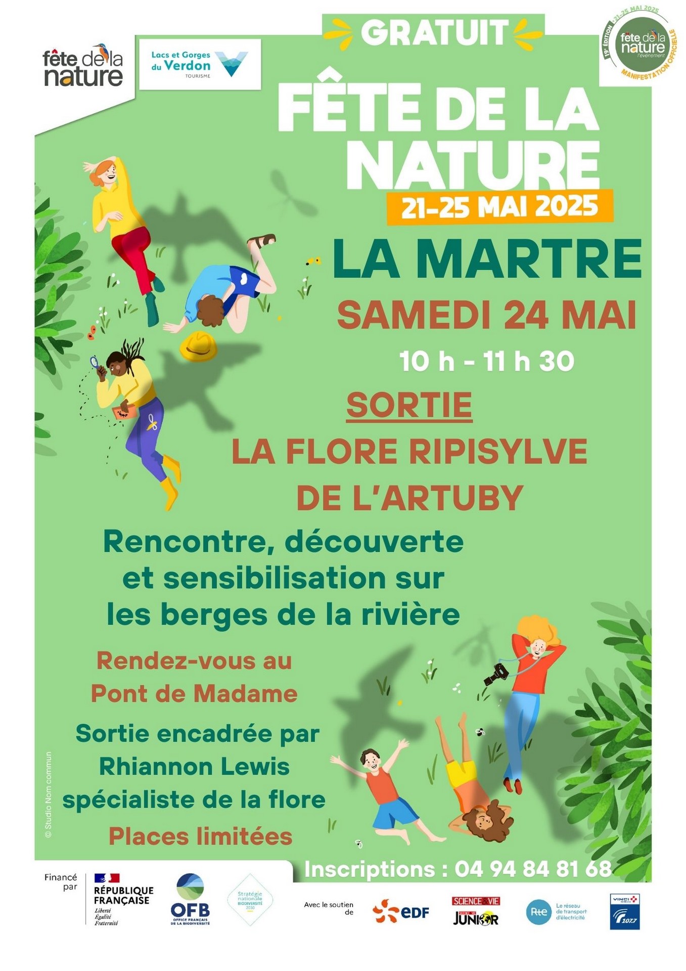 Animation sur la flore ripisylve de l'Artuby