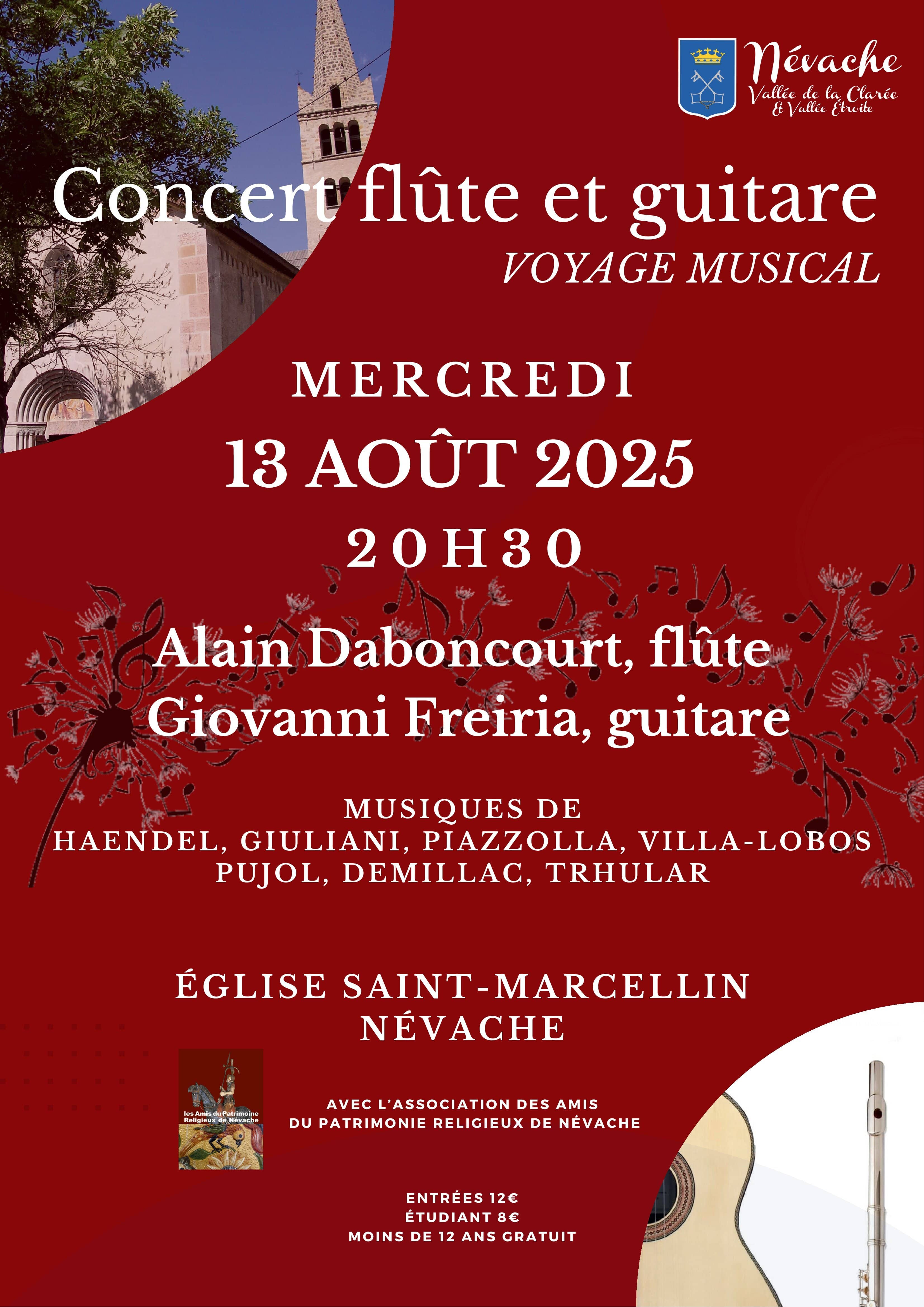 Concert Flte et Guitare - Alain Daboncourt et Giovanni Freiria