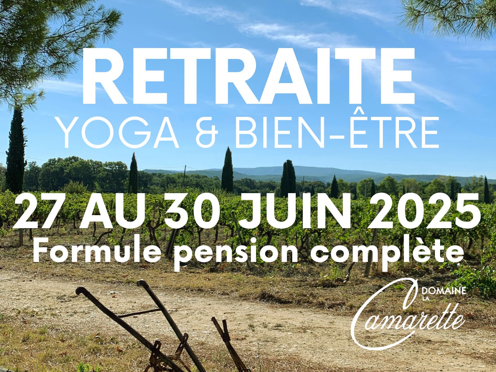 Retraite Yoga & Bien-tre au domaine de la Camarette