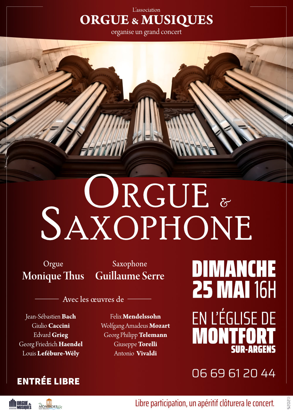 Concert : Orgue et saxophone - musique classique