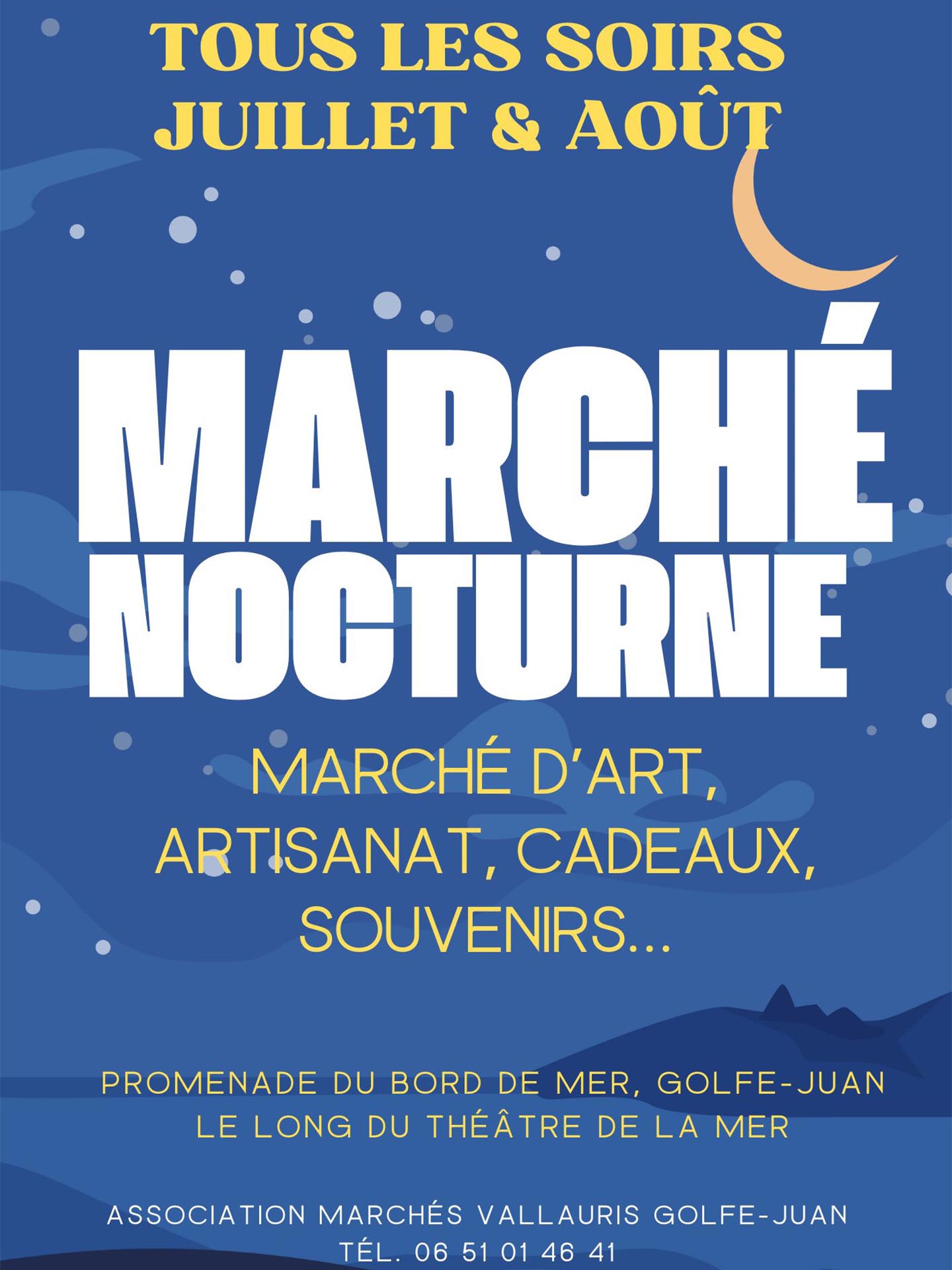 March artisanal nocturne  Golfe-Juan