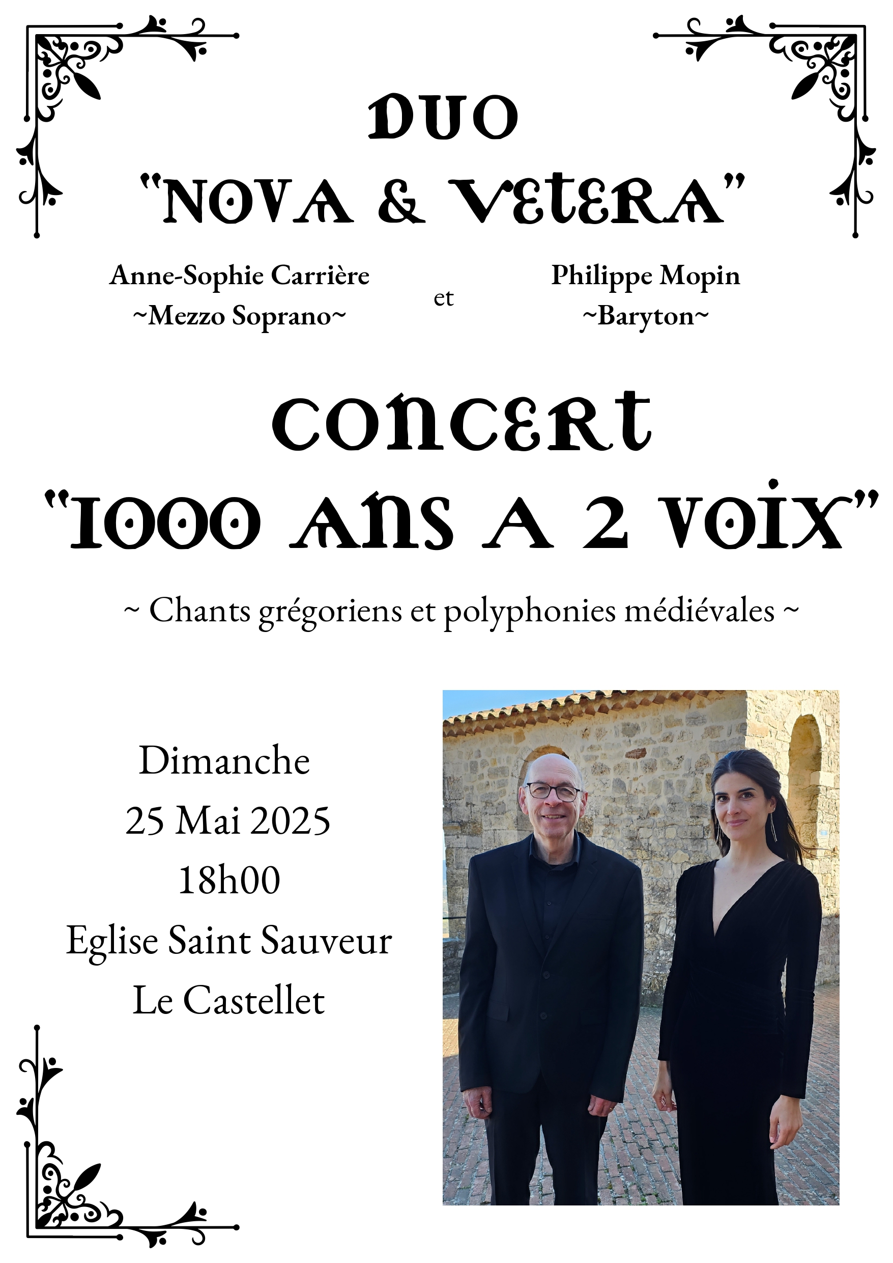 Concert  1000 ans  2 voix 