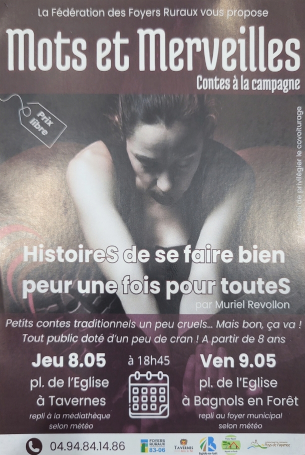 Lectures de contes : Histoire de se faire bien peur une fois pour toute (ds 8 ans)