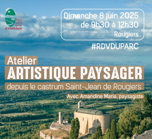 Atelier artistique & initiation  la lecture de paysage au castrum Saint-Jean de Rougiers #RDVduParc