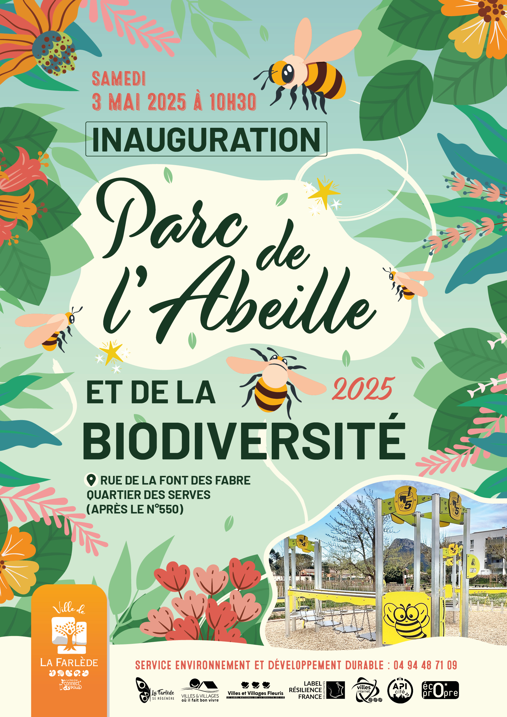 Inauguration du Parc de lAbeille et de la Biodiversit