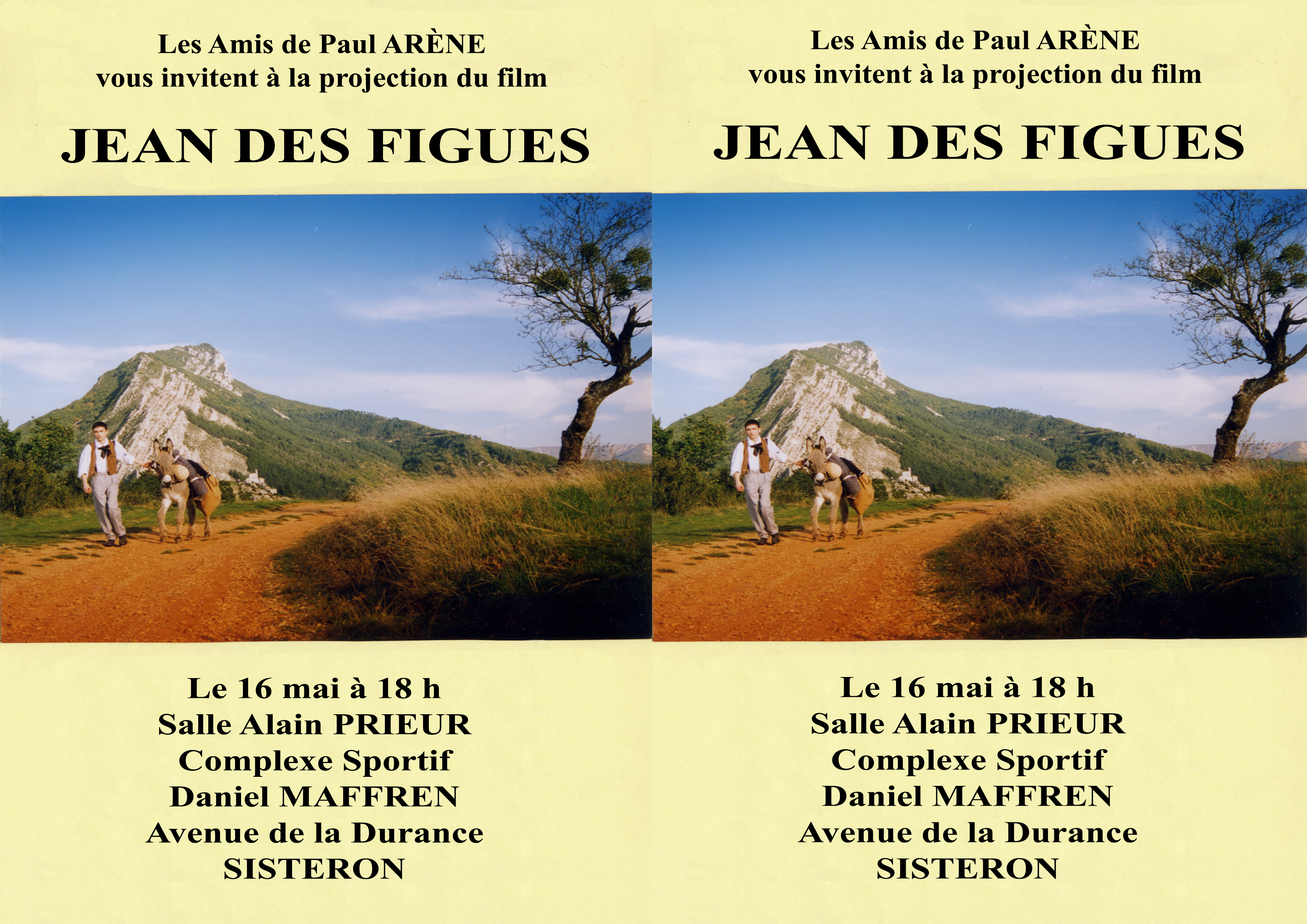 Projection du film Jean des Figues