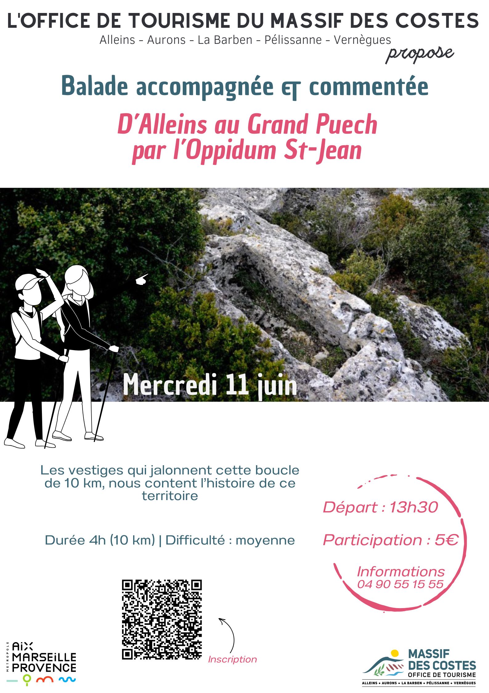 Balade accompagne et commente : D'Alleins au Grand Puech