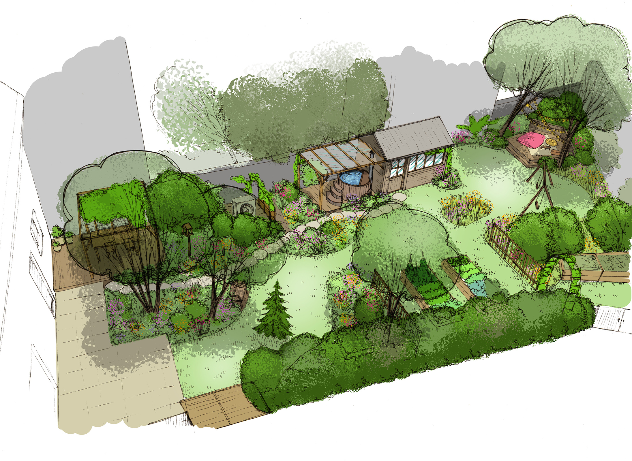 Crer un jardin accueillant pour l'homme et la nature