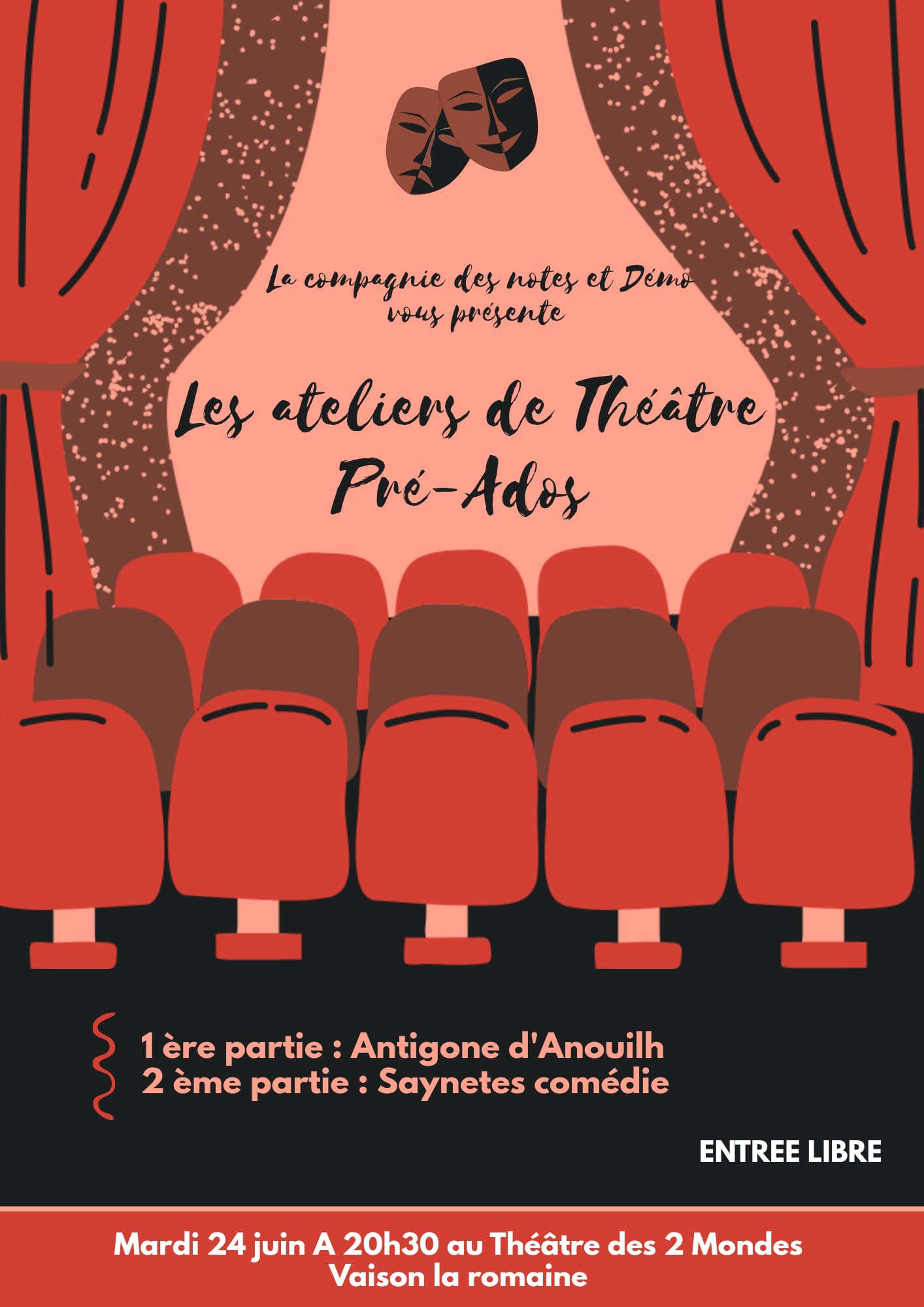 Spectacle des Ateliers Adolescents - Thtre des 2 Mondes