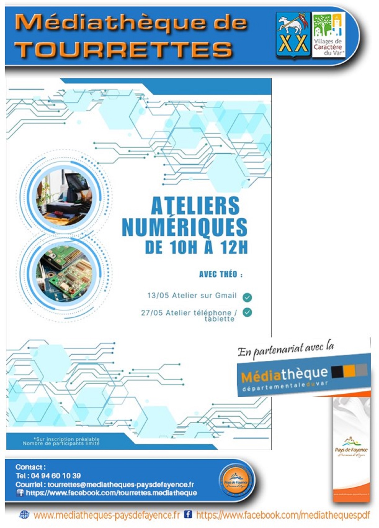Ateliers numriques  la Mdiathque - GRATUIT