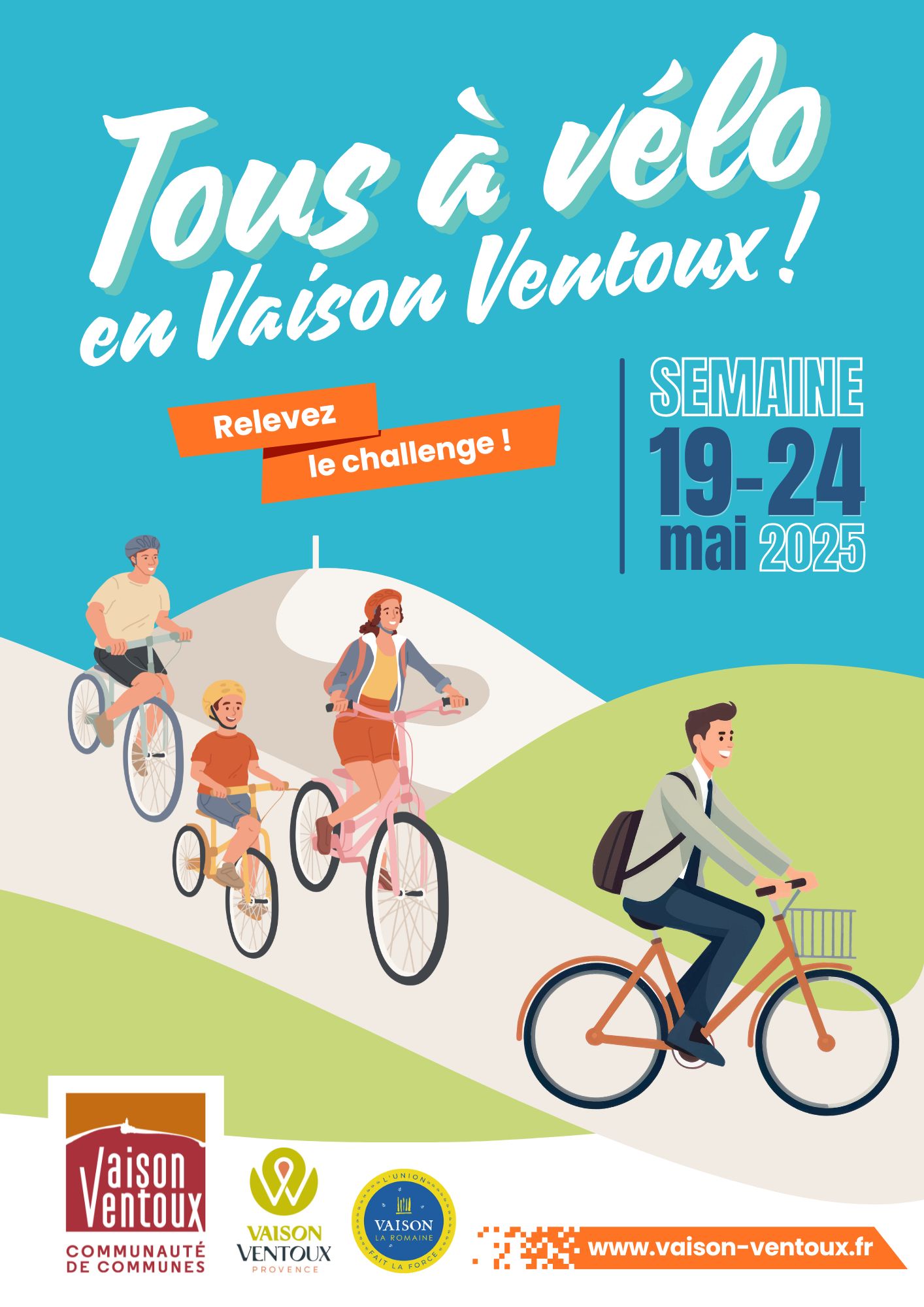 Sortie libre en famille  vlo - 'Tous  velo en Vaison Ventoux'