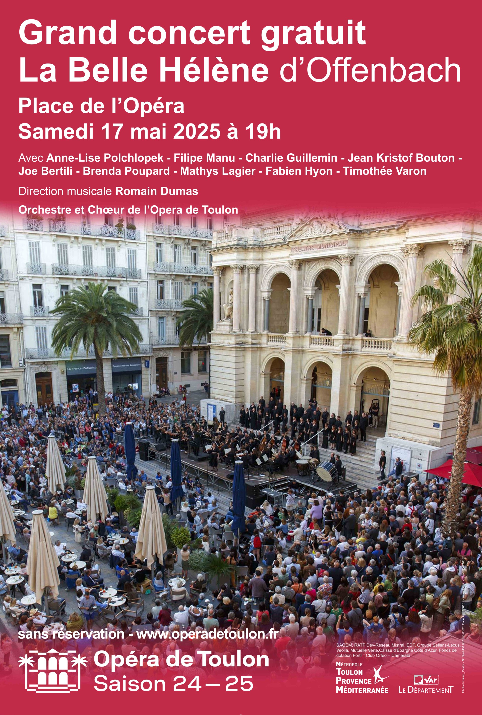 Grand concert gratuit  La Belle Hlne  d'Offenbach