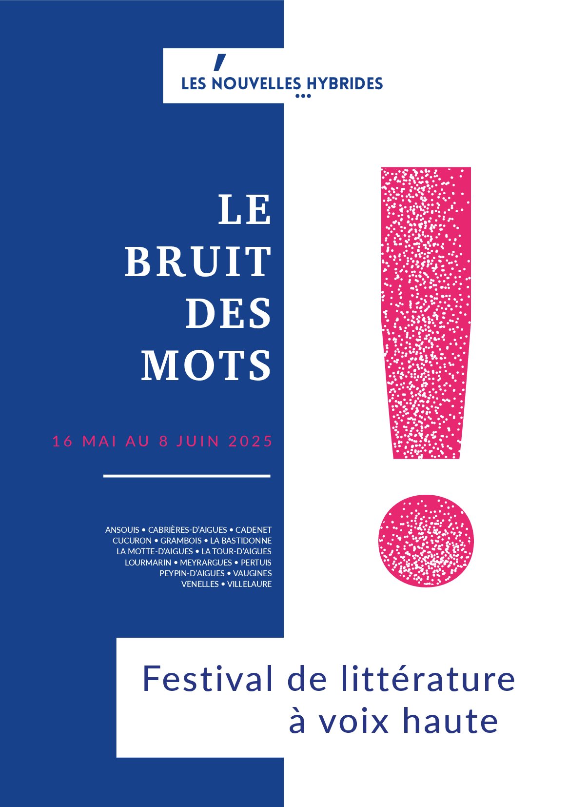 Festival de littrature  haute voix : le bruit des mots  Pertuis