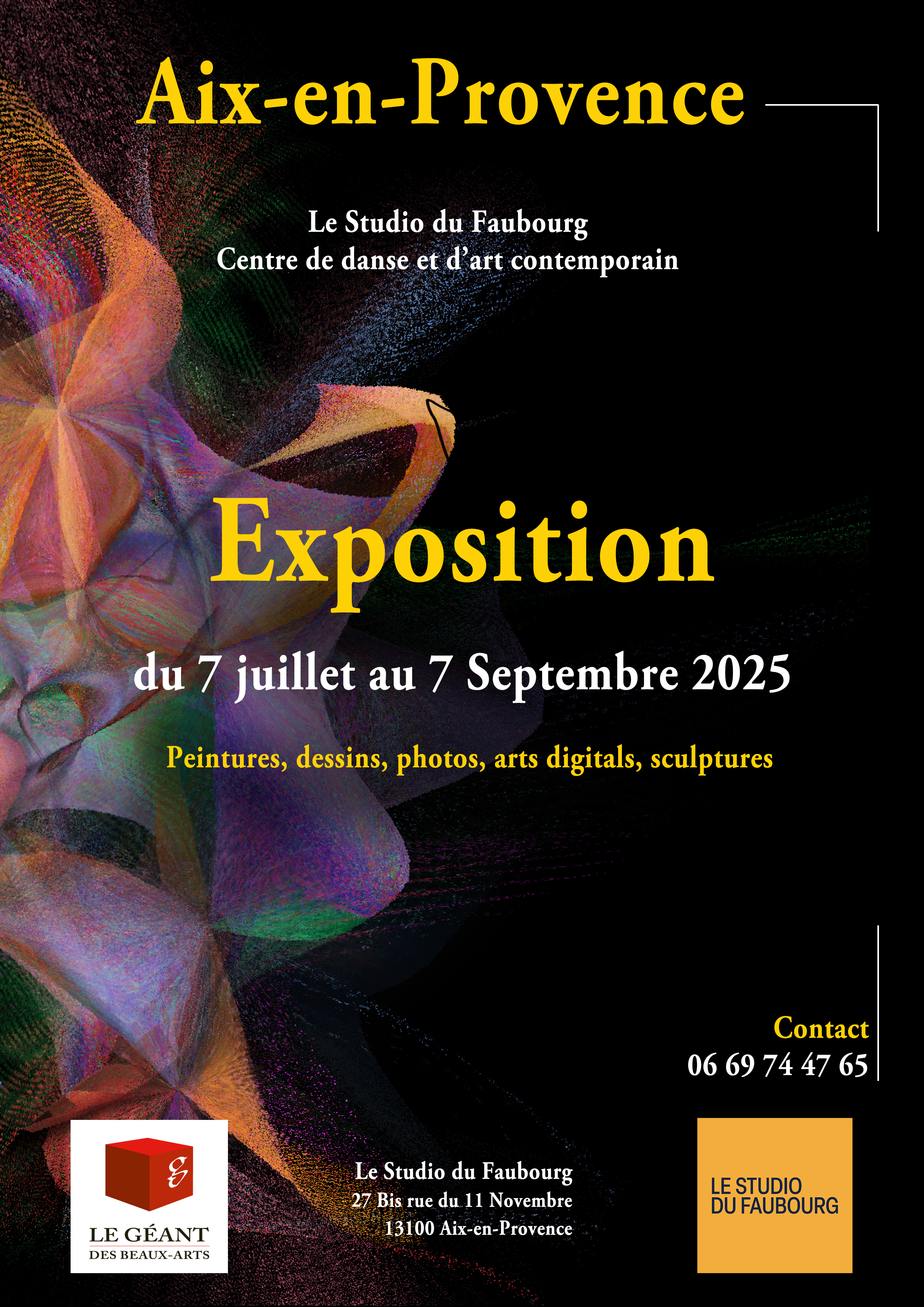 Exposition d'arts contemporain au Studio du Faubourg