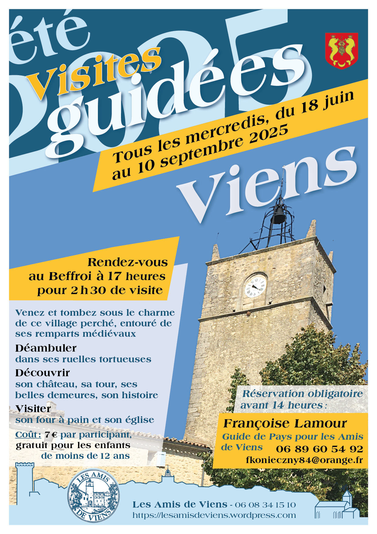 Visites guides de l't du village de Viens