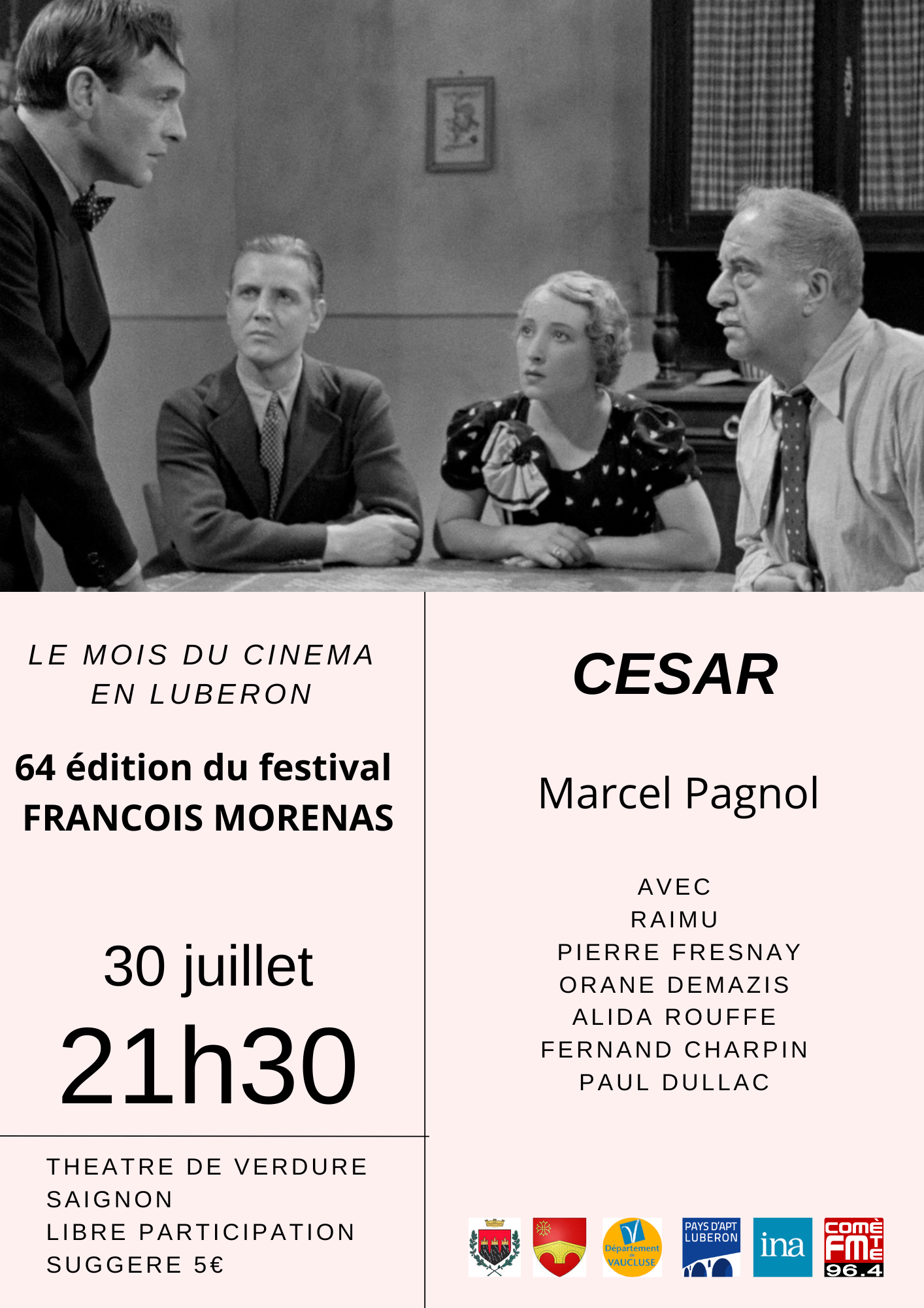Festival Franois Morenas - Csar - Marcel Pagnol