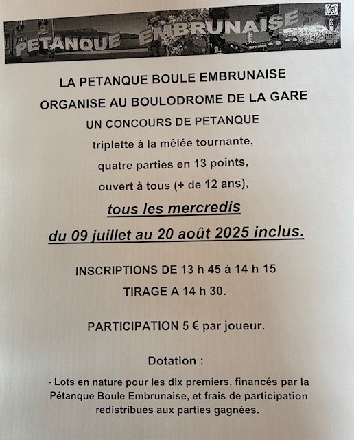 Concours de ptanque