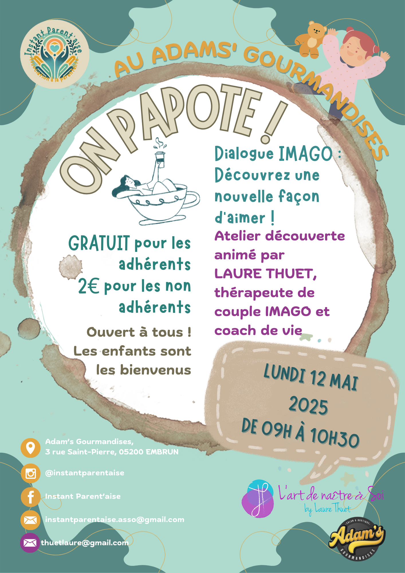 Le temps d'change mensuel