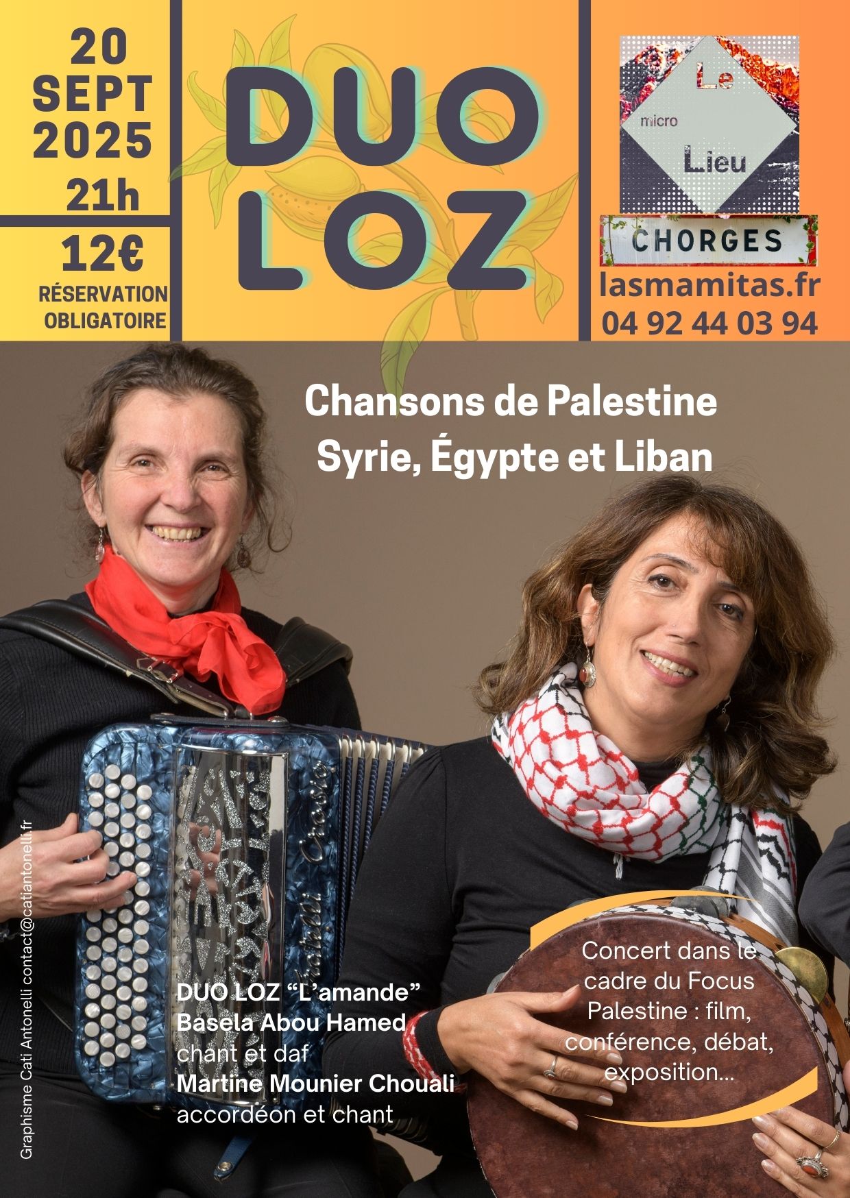 Concert Duo Loz - (dans le cadre du Focus Palestine)