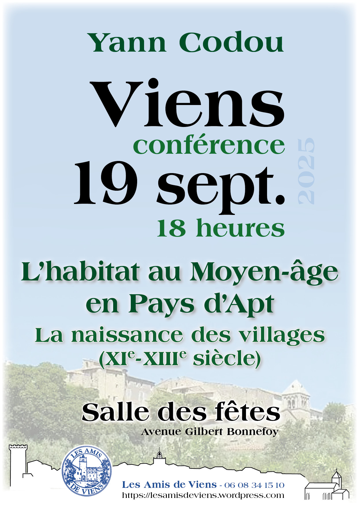 Journes du Patrimoine - Confrence  Viens