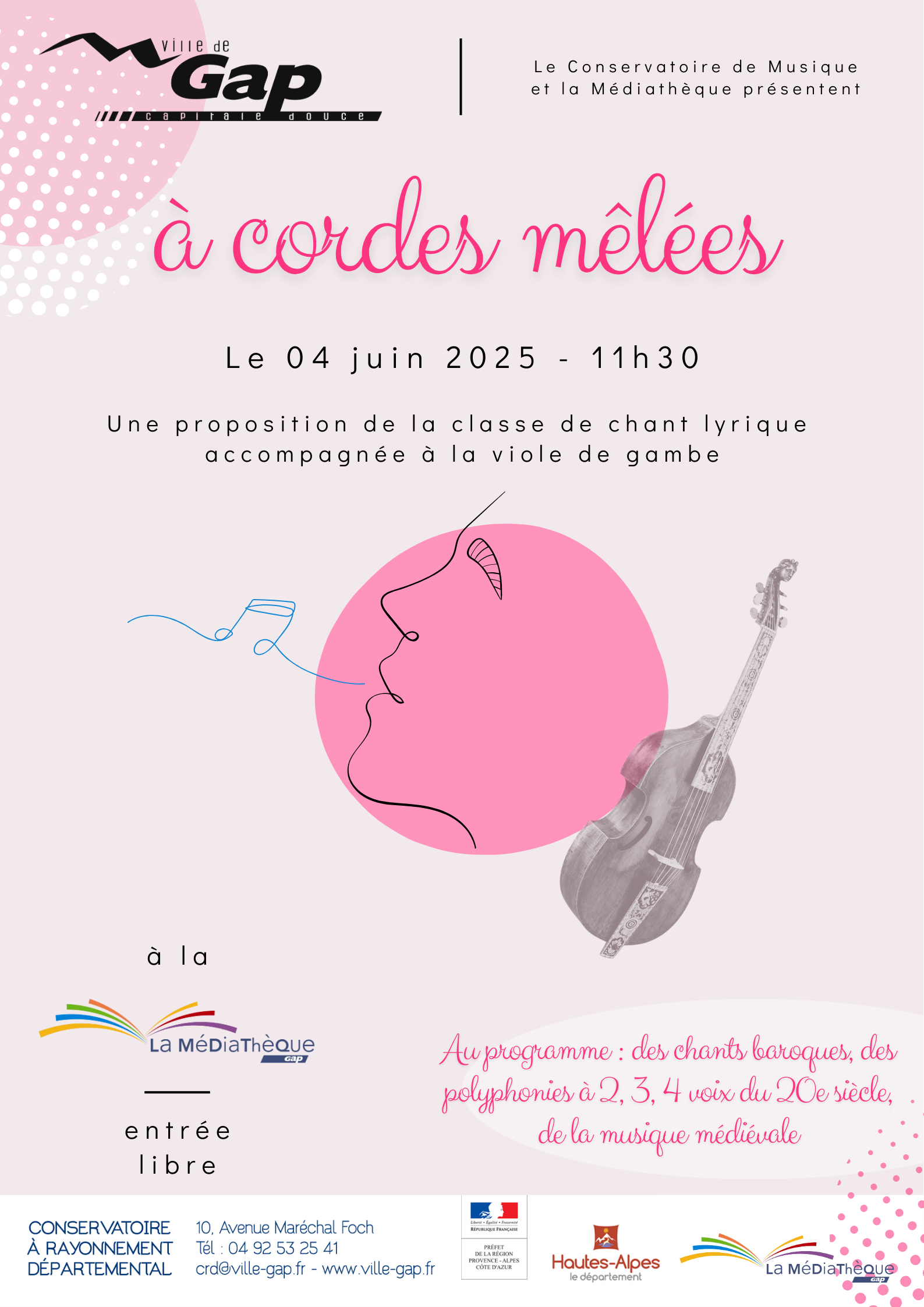 Concert : A cordes mles