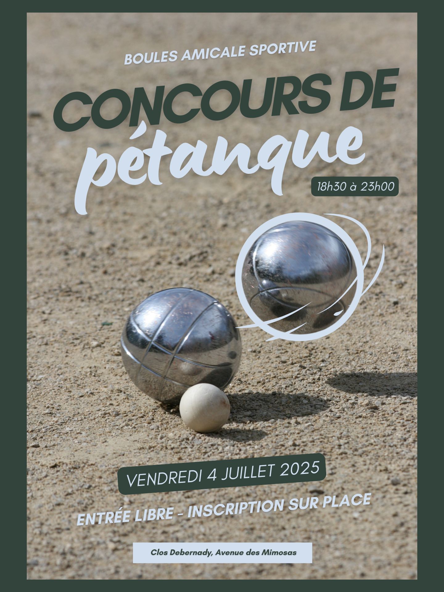 Concours de ptanque - Fte de la Saint-Pierre